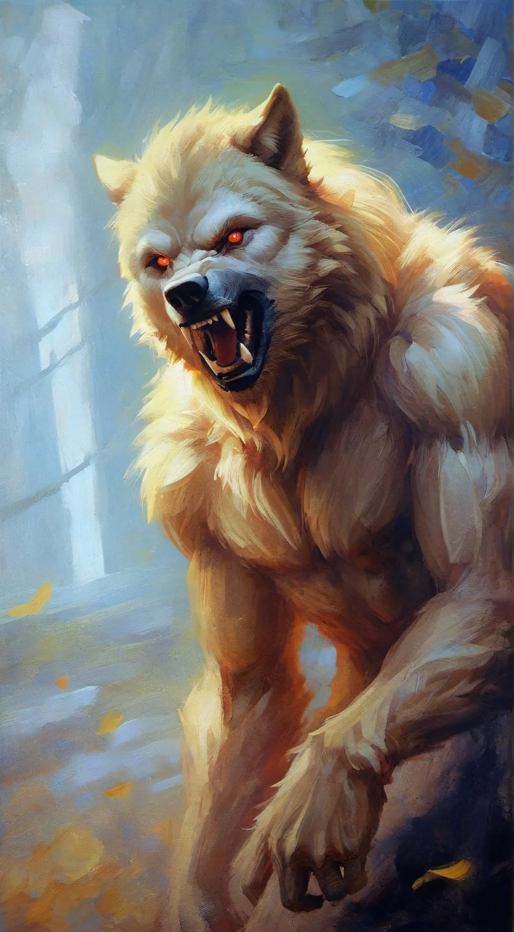 ai character: Werewolf boyfriend background