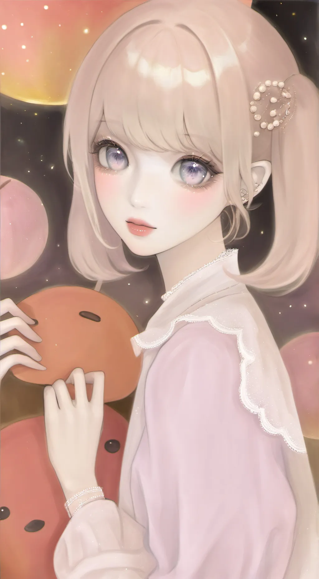 ai character: Жена background