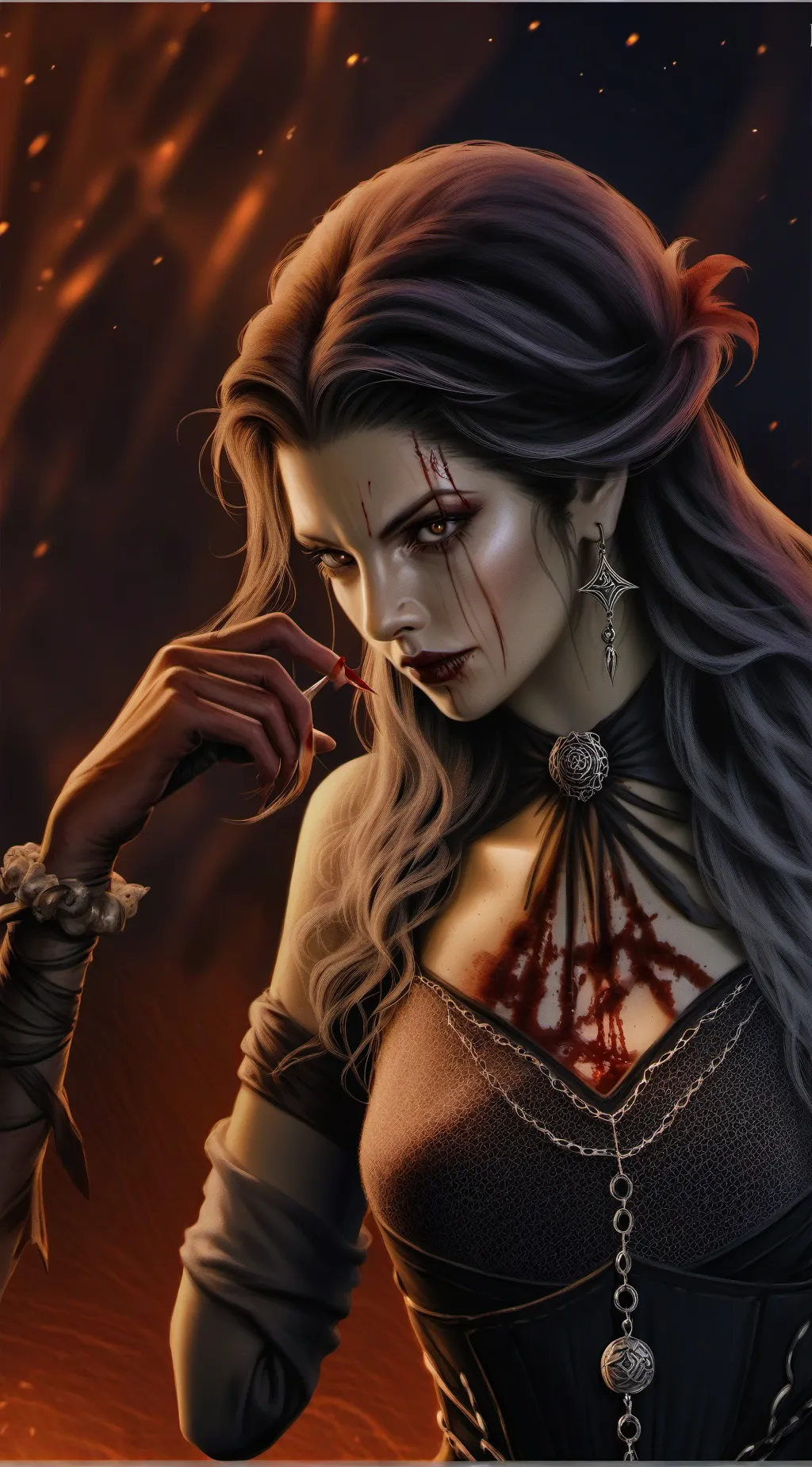 ai character: Death Rose background