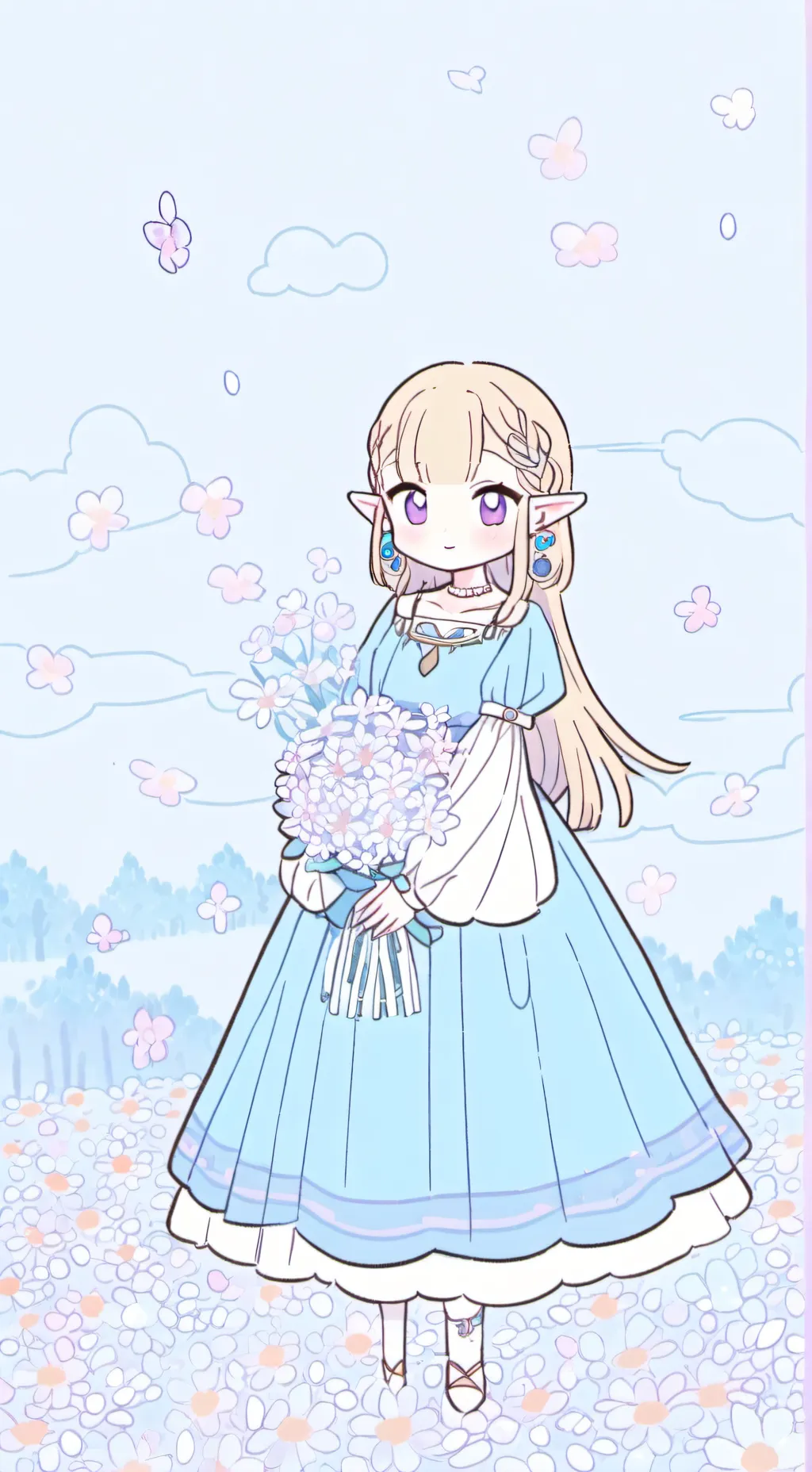 ai character: Zelda background