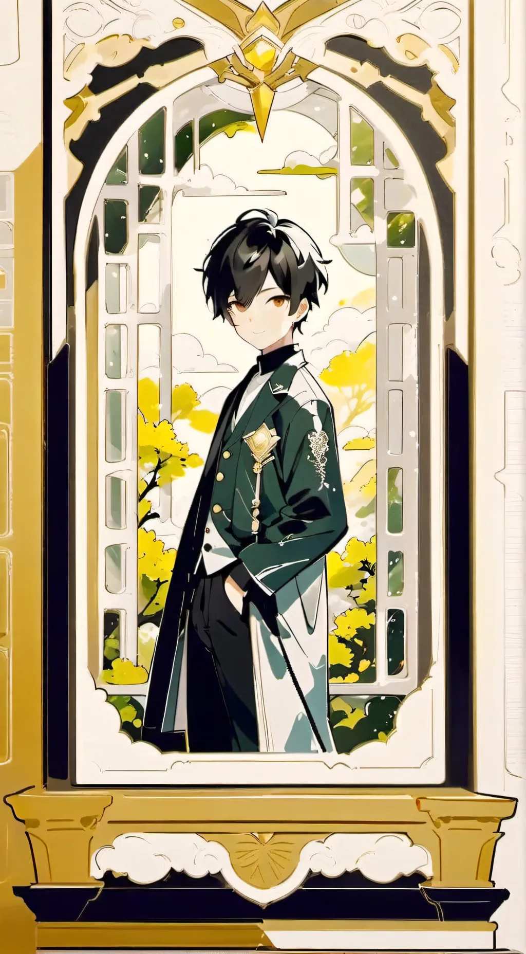 ai character: Choose ur element background