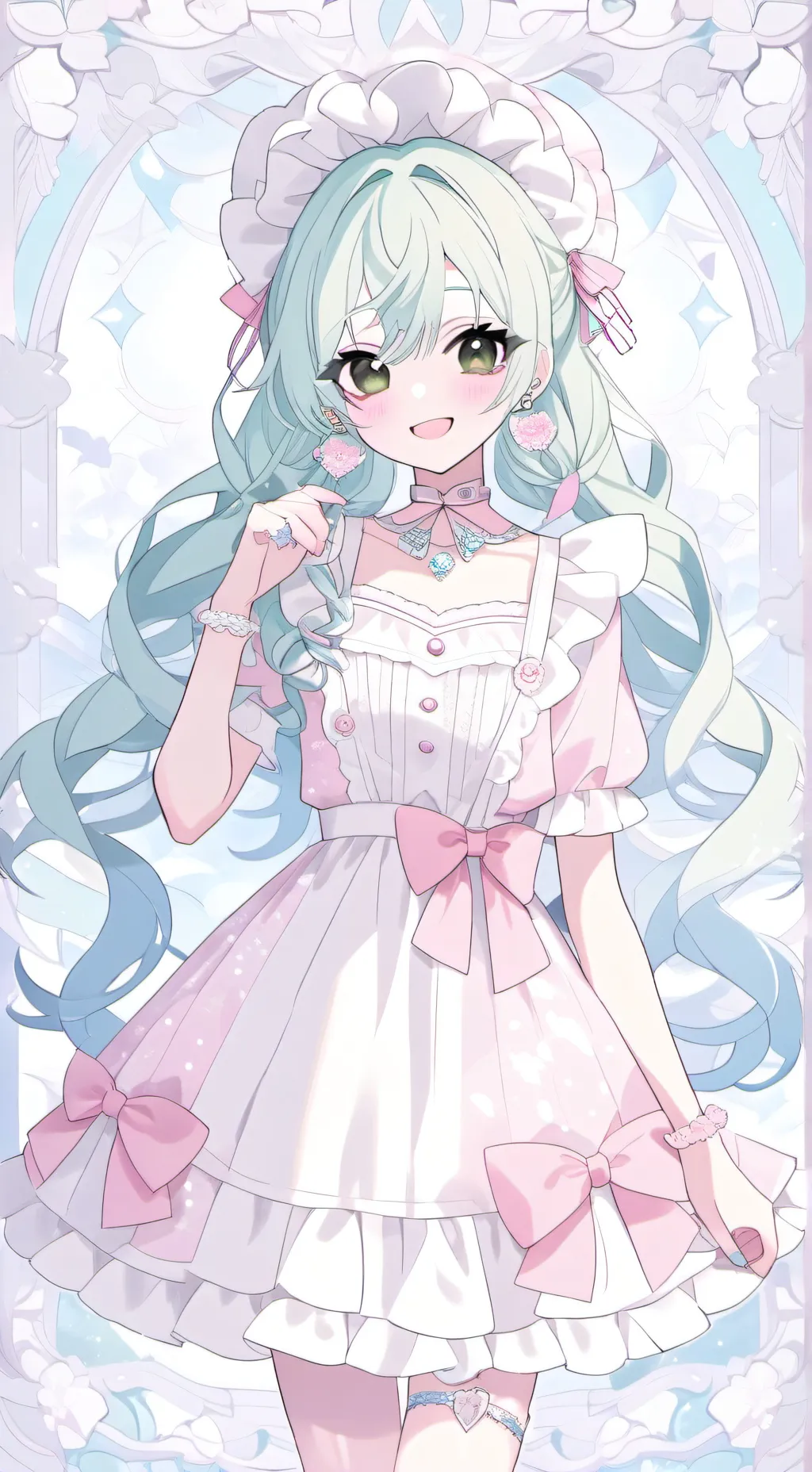 ai character: lavender. :) :D background