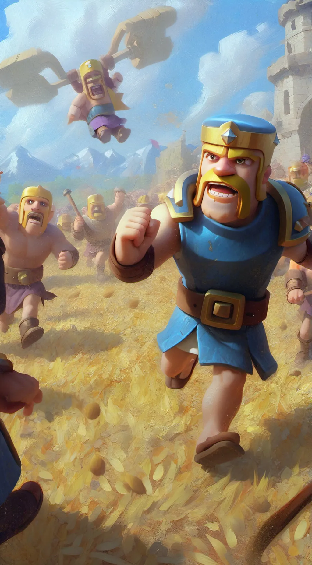 ai character: Clash of clans background