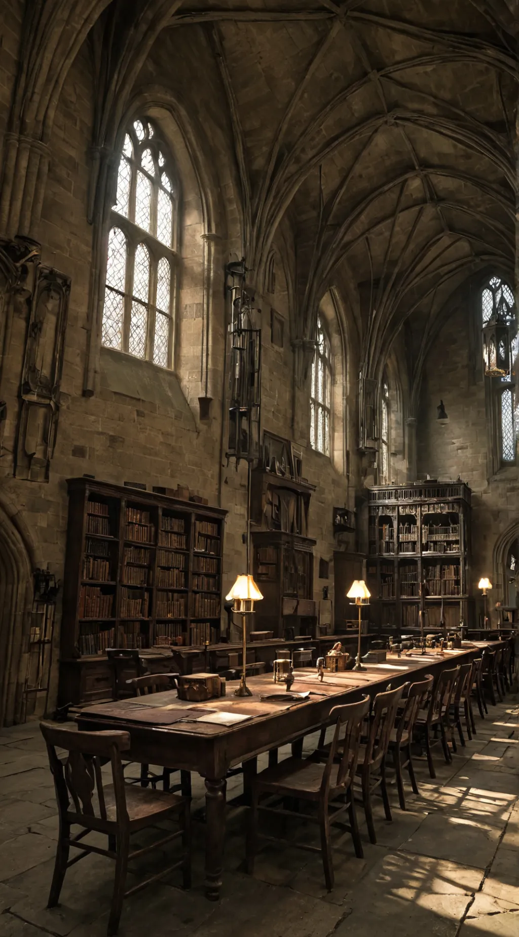 ai character: Hogwarts  background