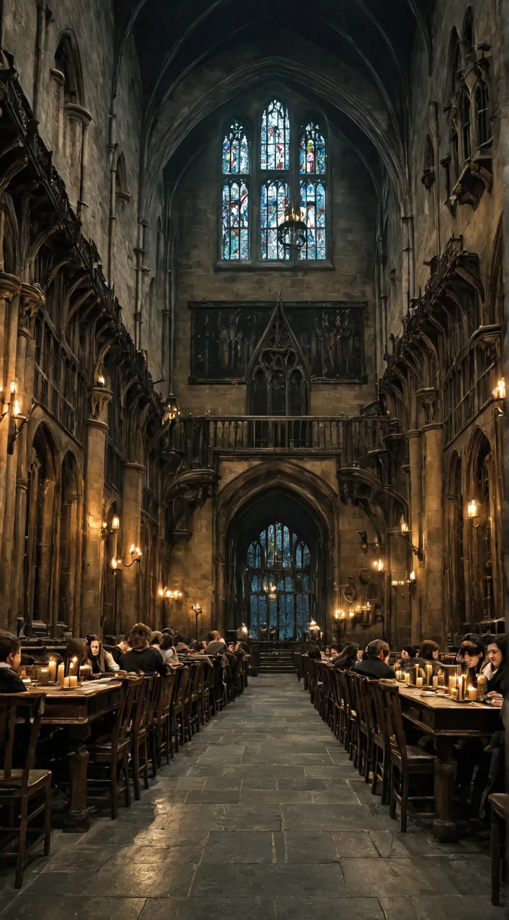 ai character: Hogwarts  background