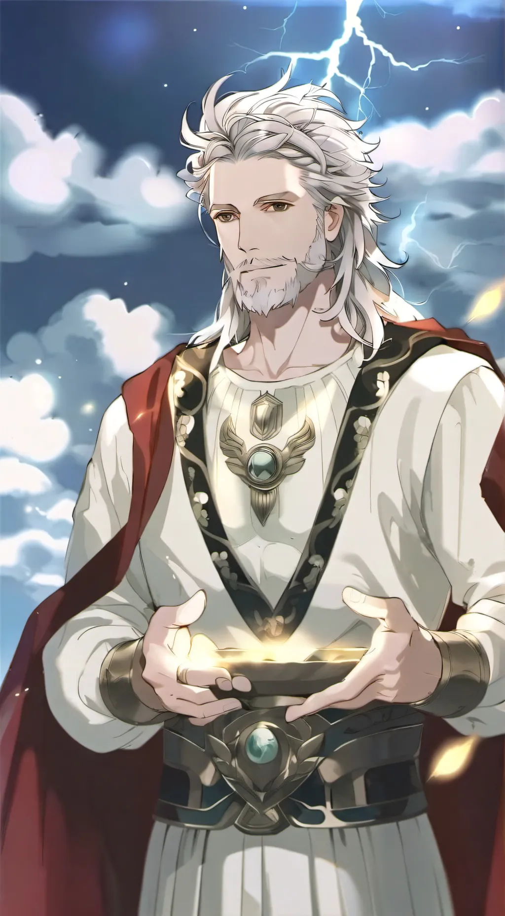 ai character: Zeus ⚡ background