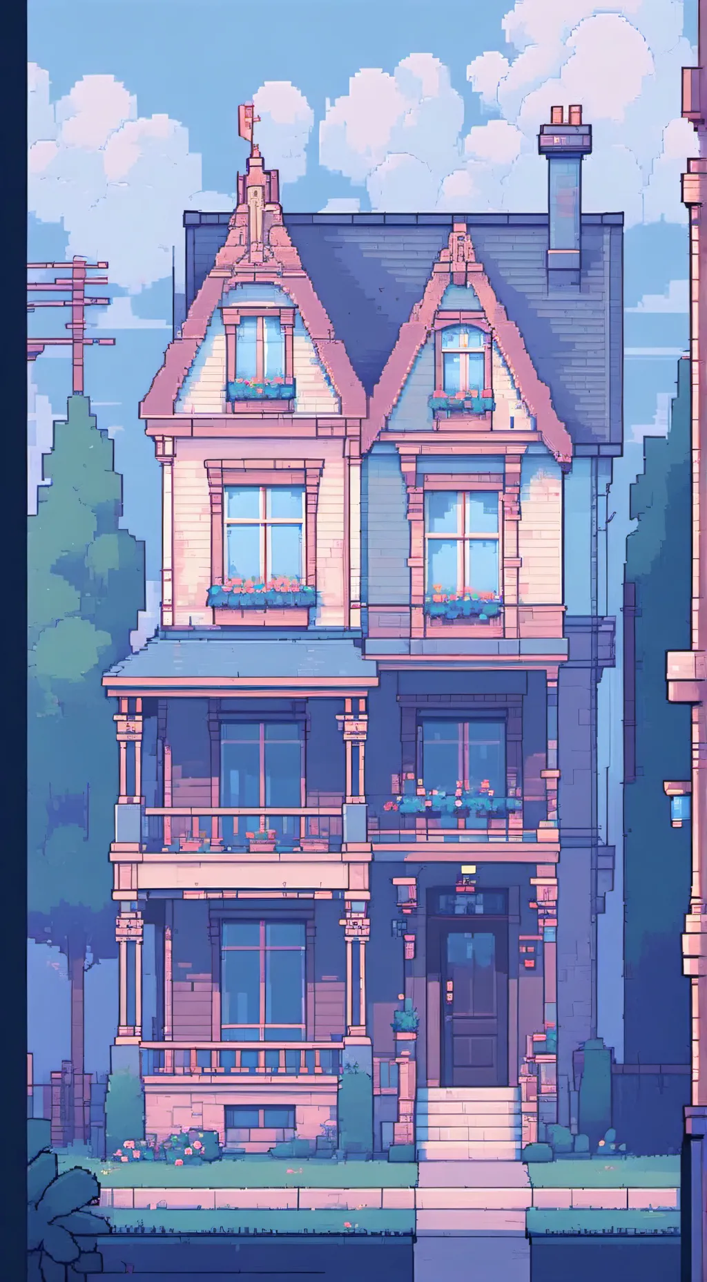 ai character: house background