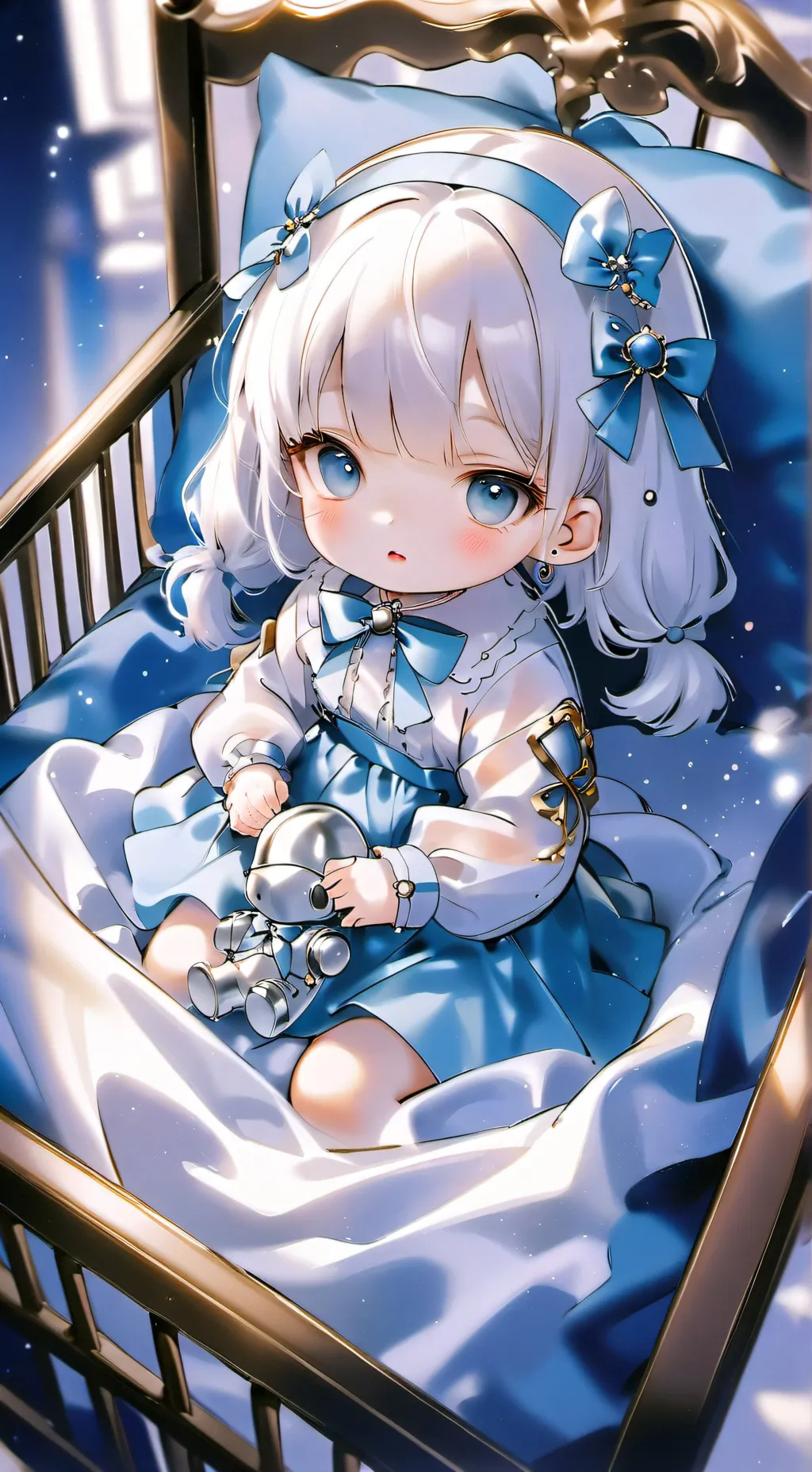 ai character: Baby shopia background