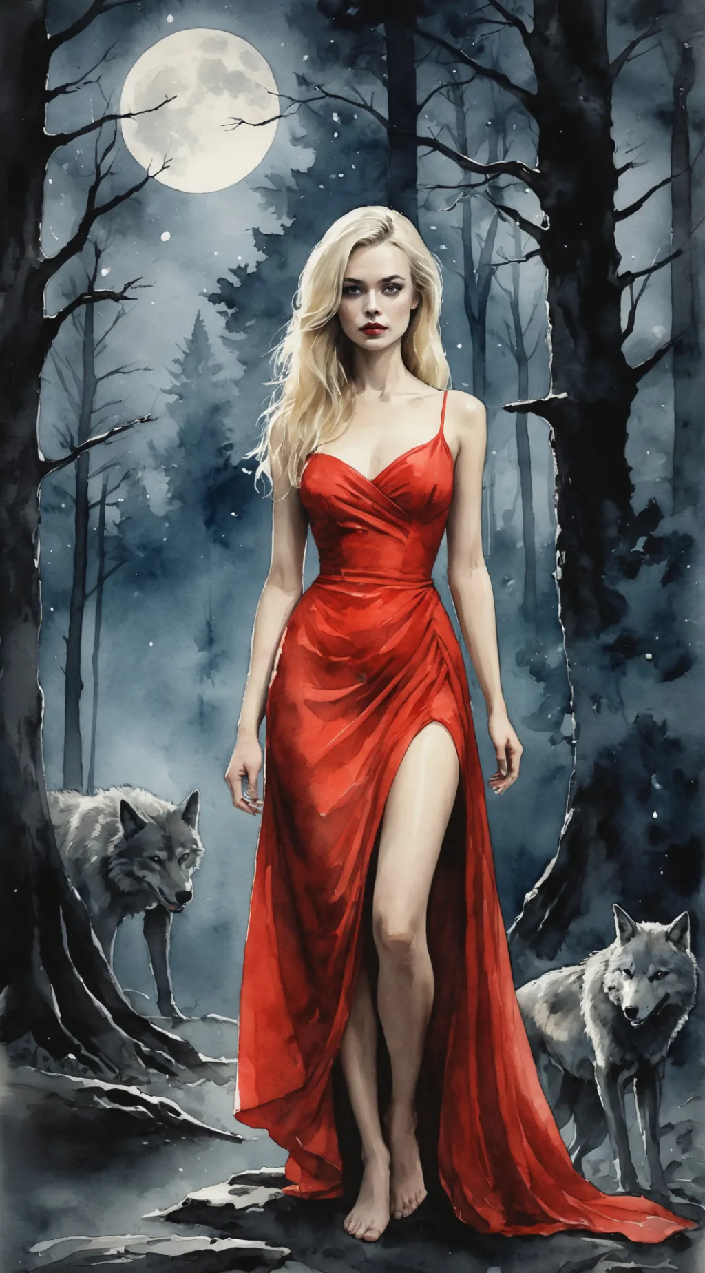 ai character: Selena  background