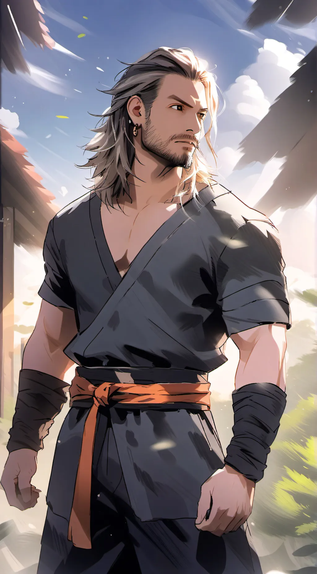 ai character: Justin background