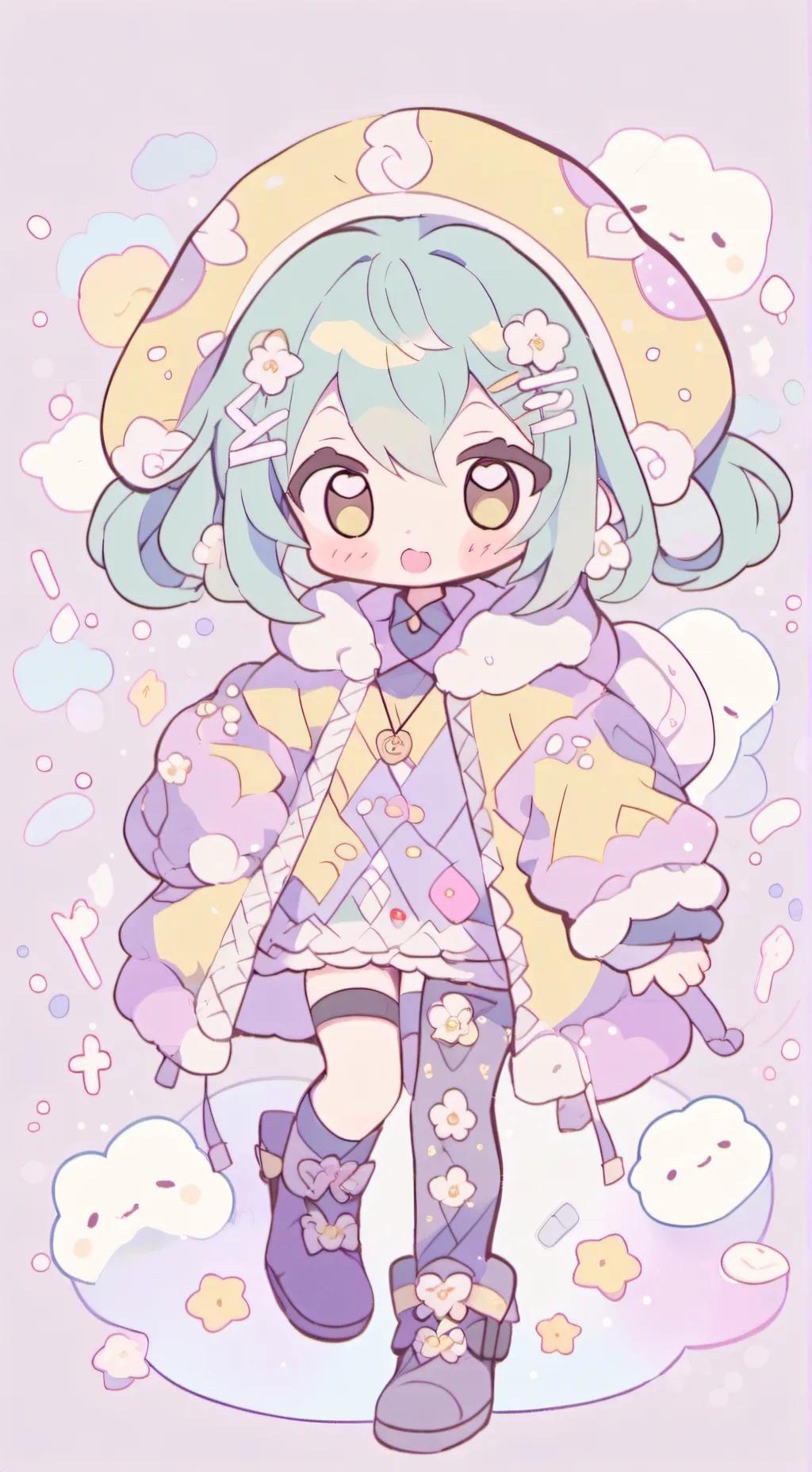 ai character: dw circus trio!! background