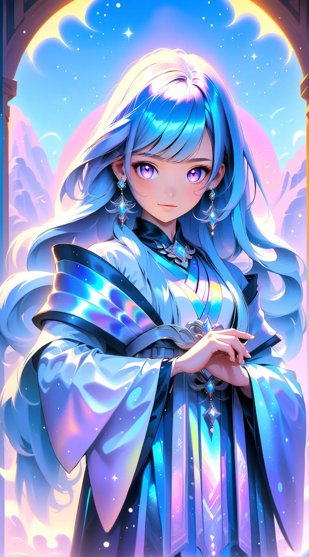 ai character: Cryztal  background