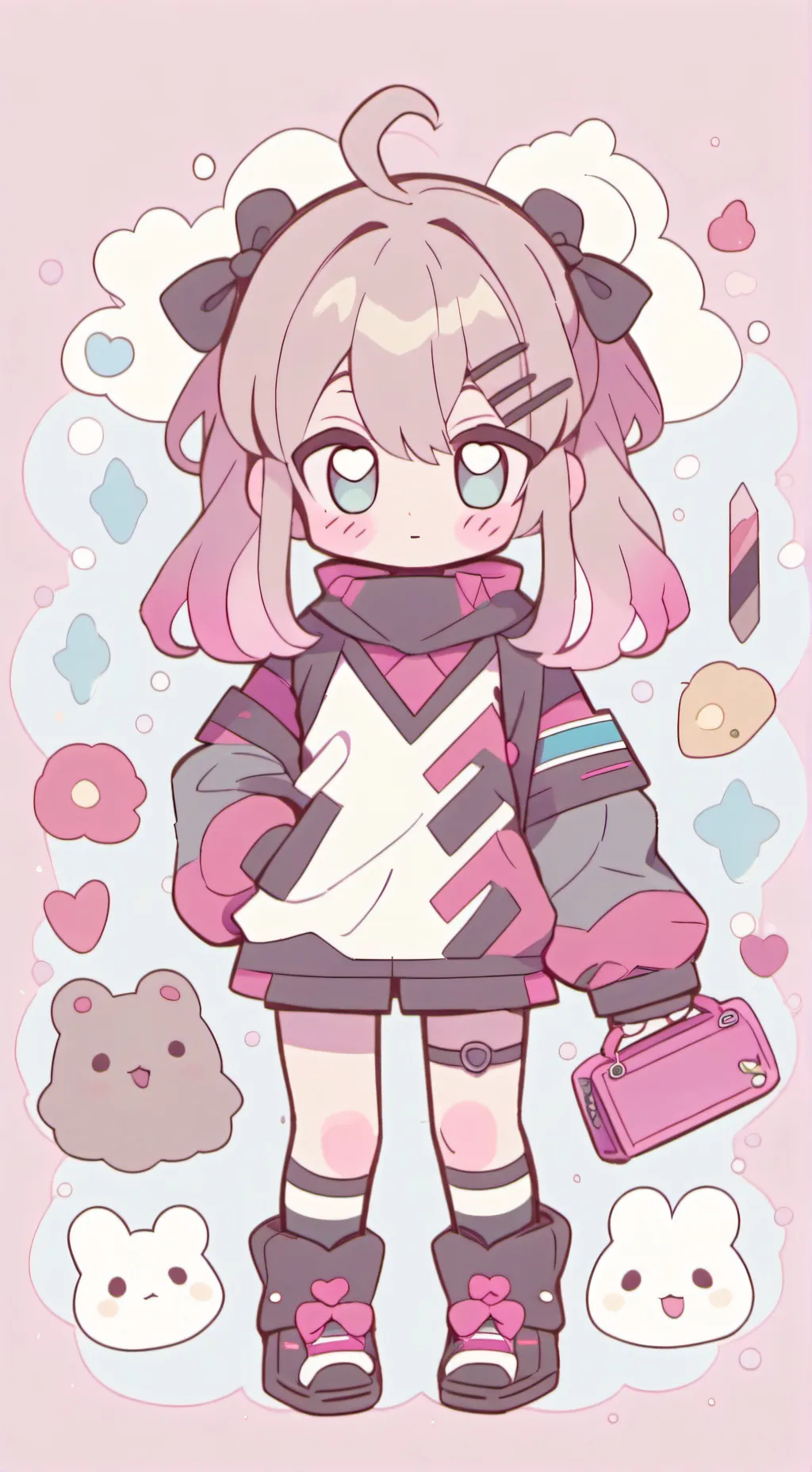 ai character: mha shoto malade  background