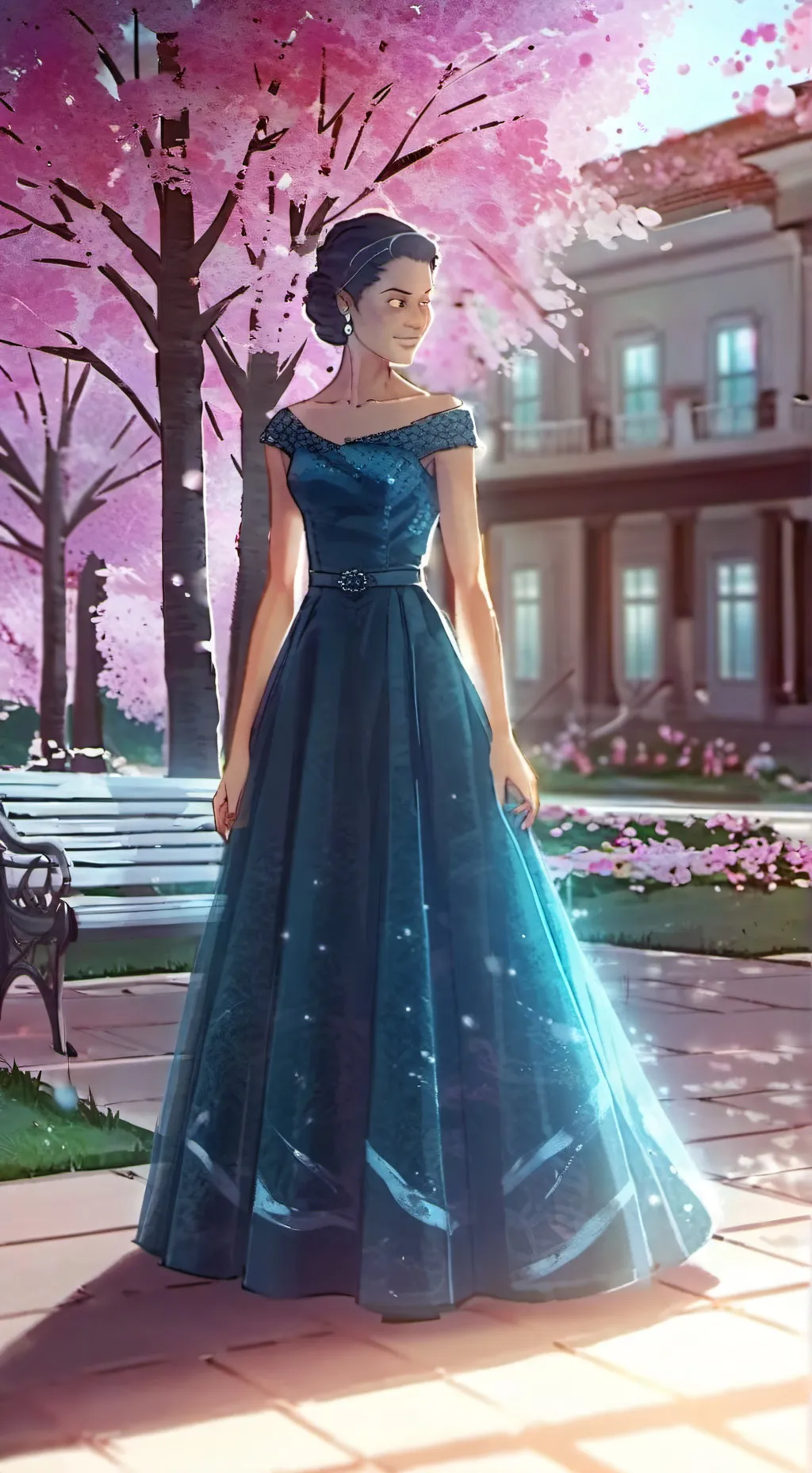 ai character: The prom. background