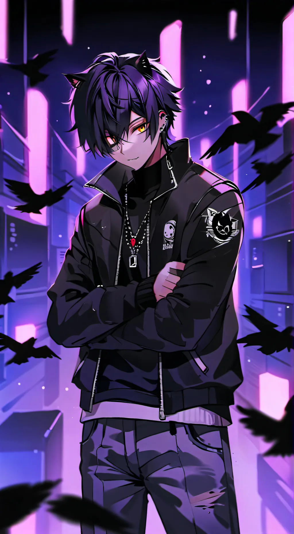 ai character:  Midnight background