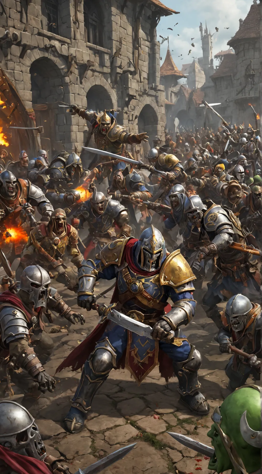 ai character: Осада background