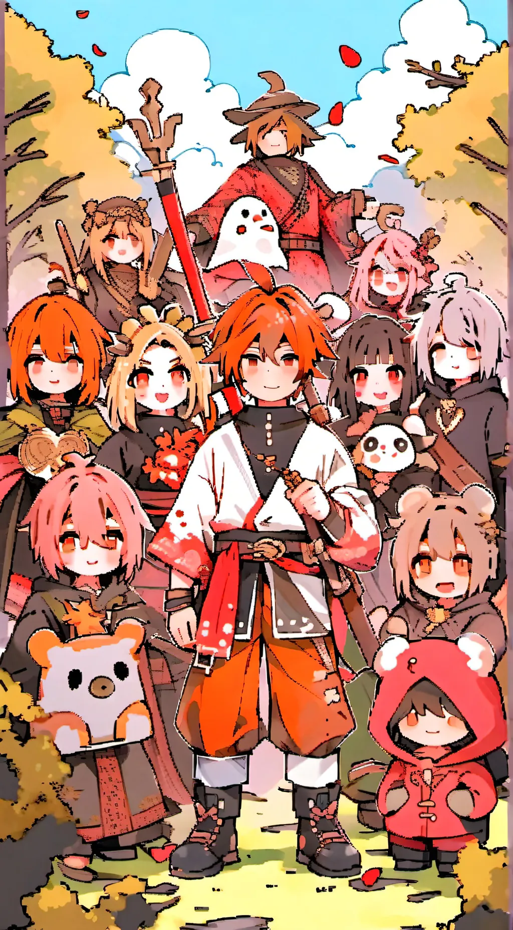 ai character: A robloxian's life background