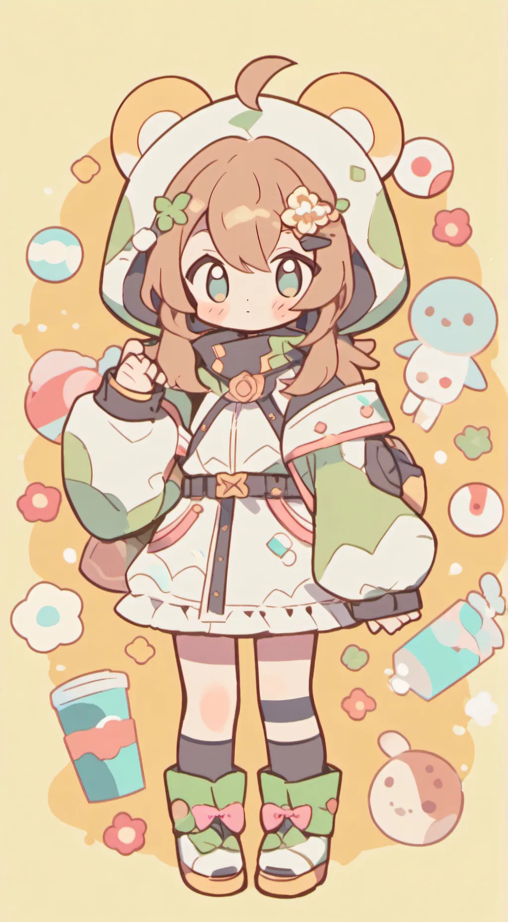 ai character: dw tiny infection background