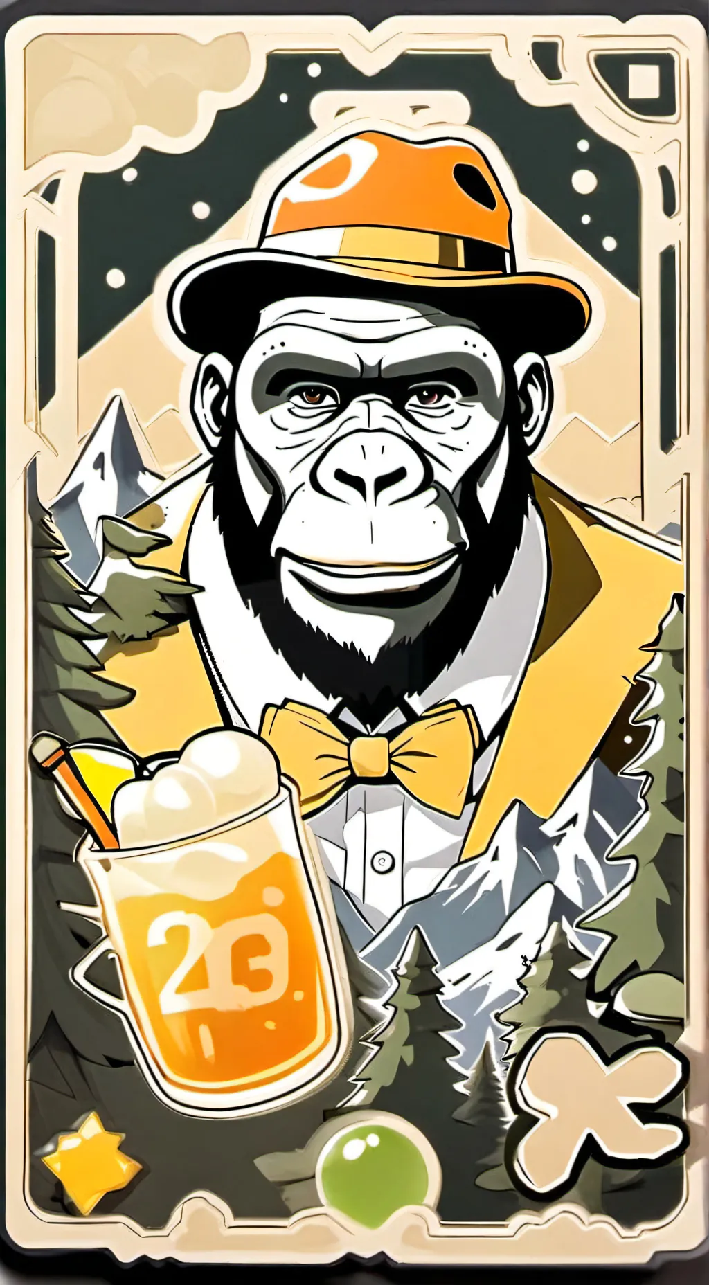 ai character: gorilla tag background