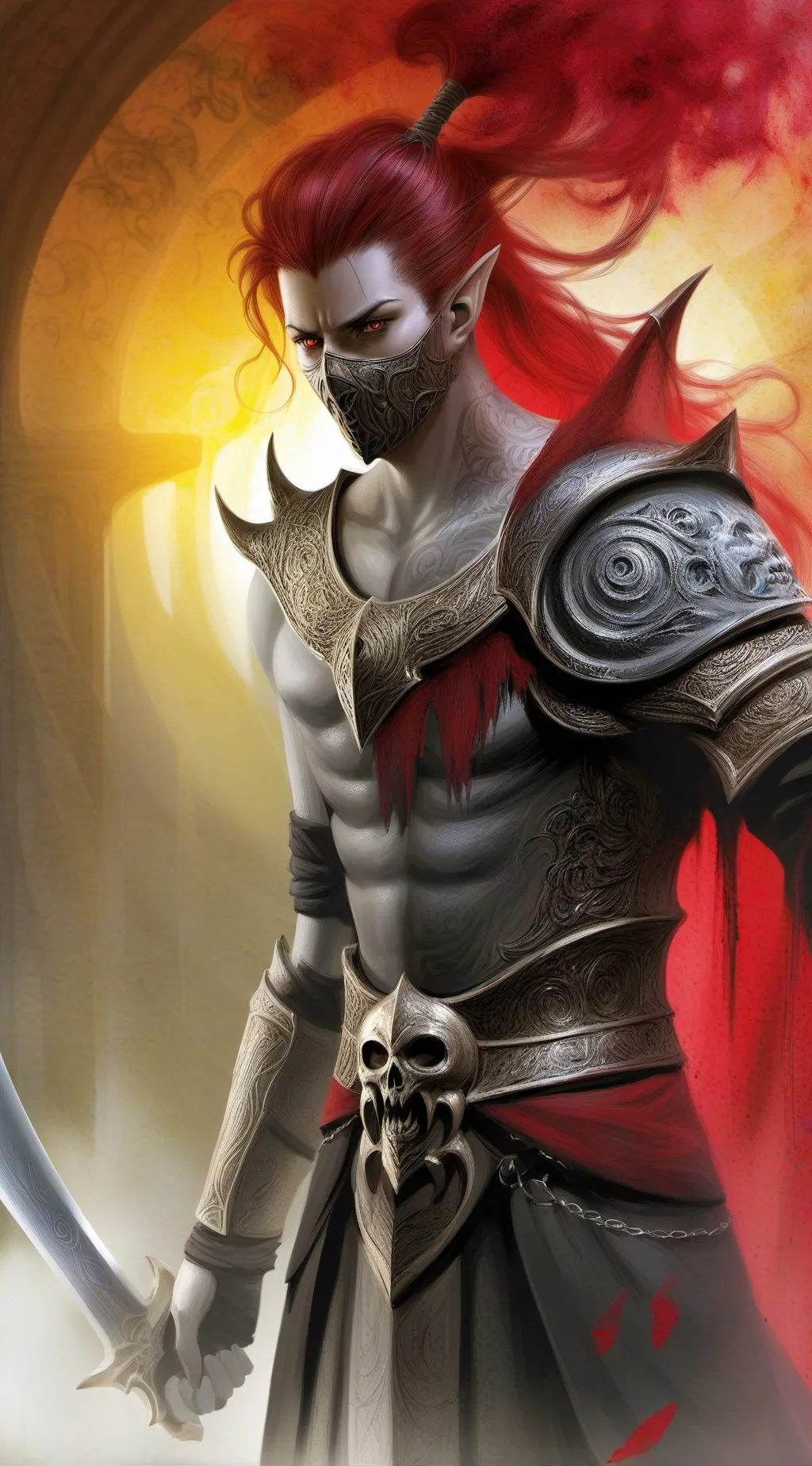 ai character: adanm background