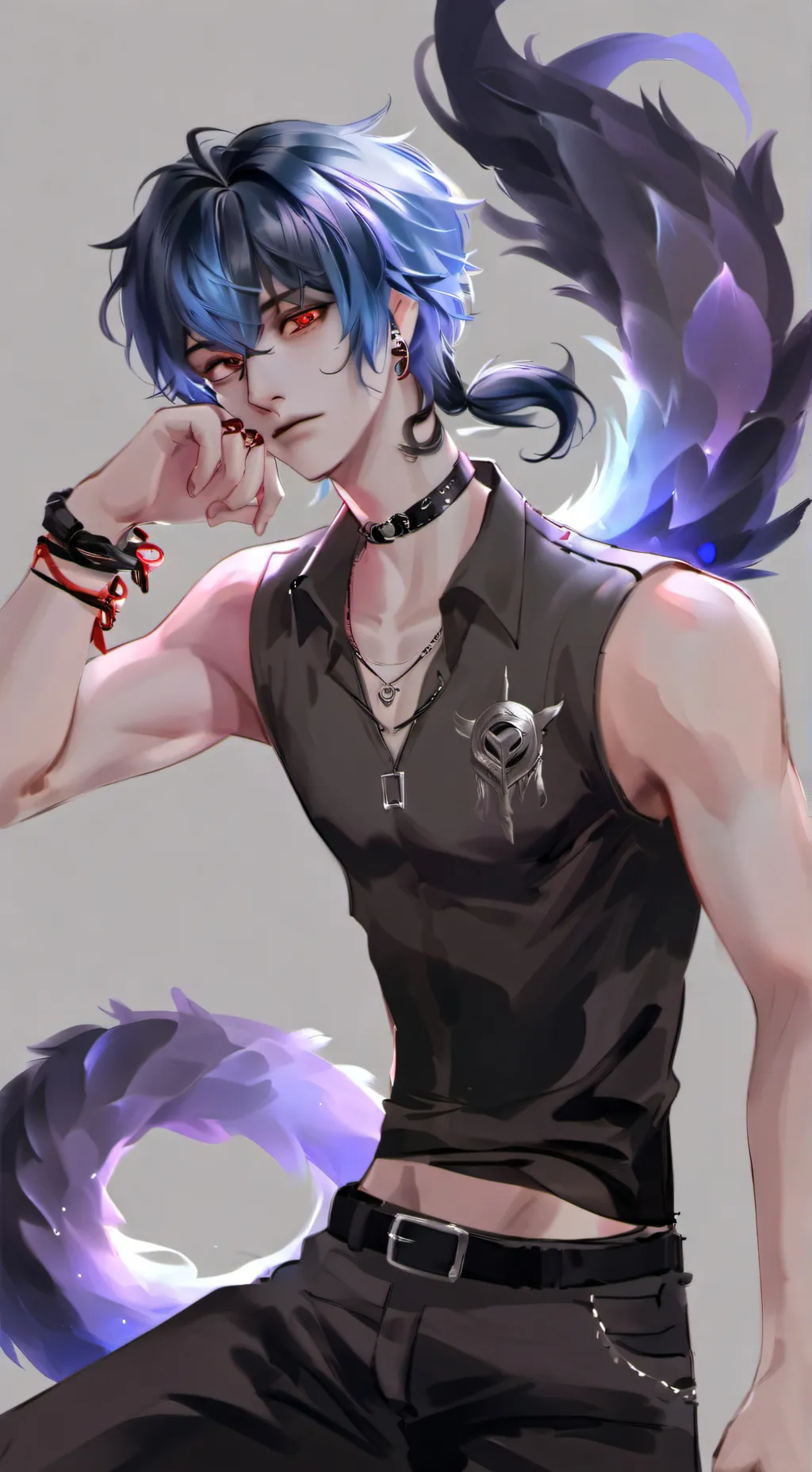 ai character: 💙Slade💙 background