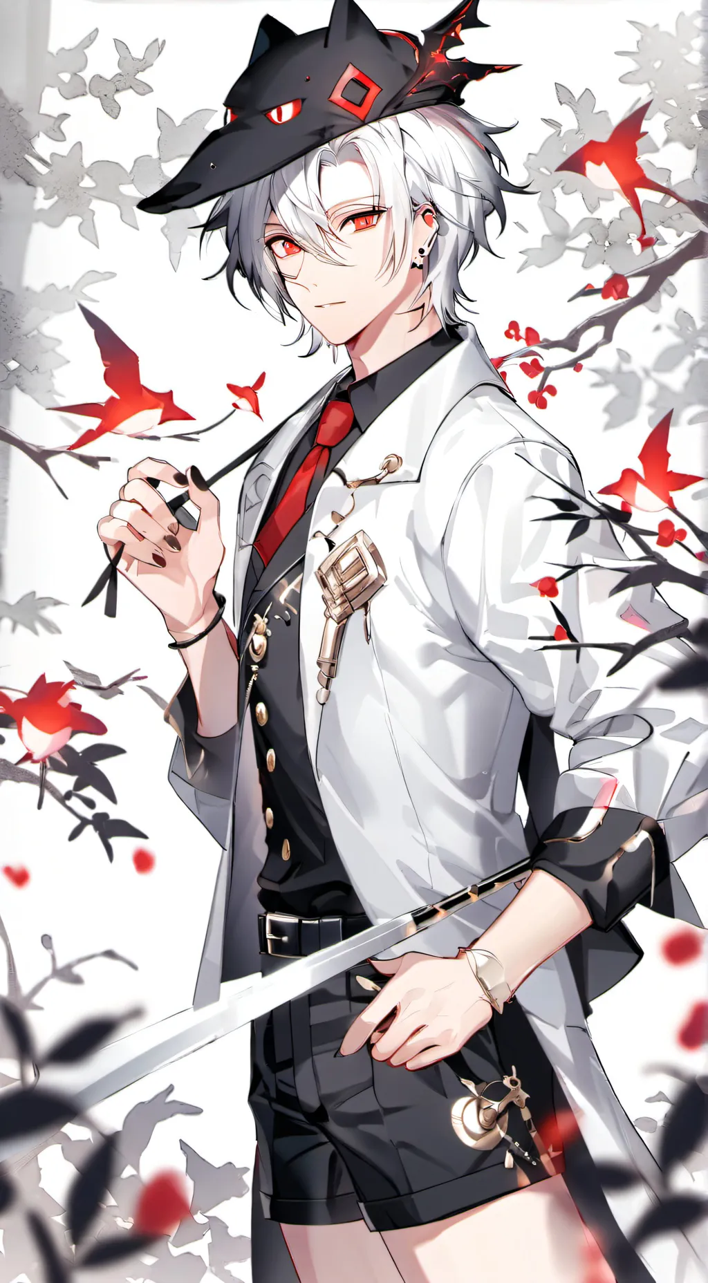 ai character: Hikaru  background