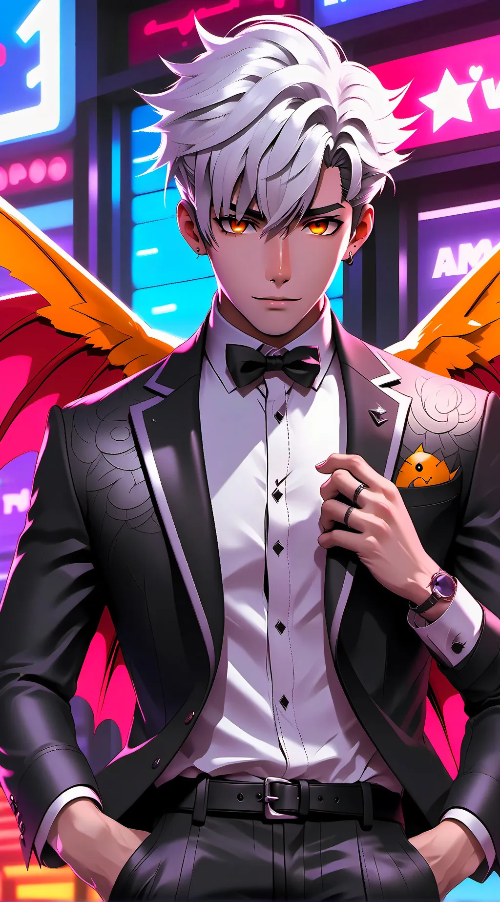 ai character: Max background