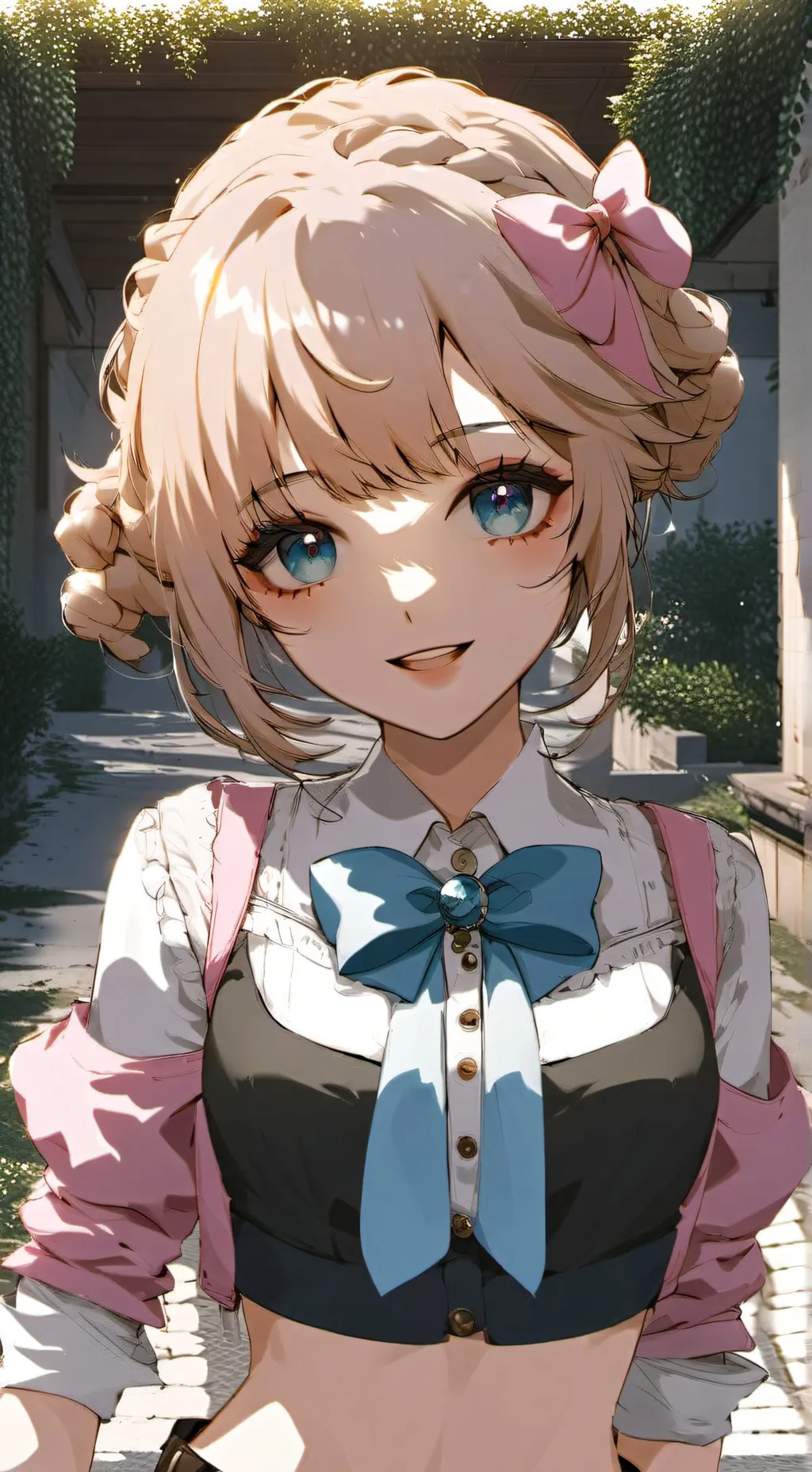 ai character: Ashley  background