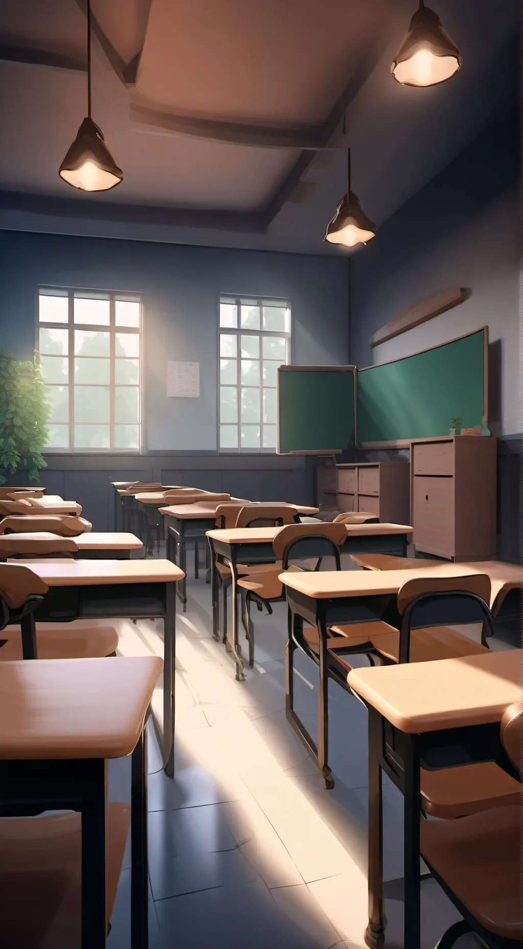 ai character: Transfer school background