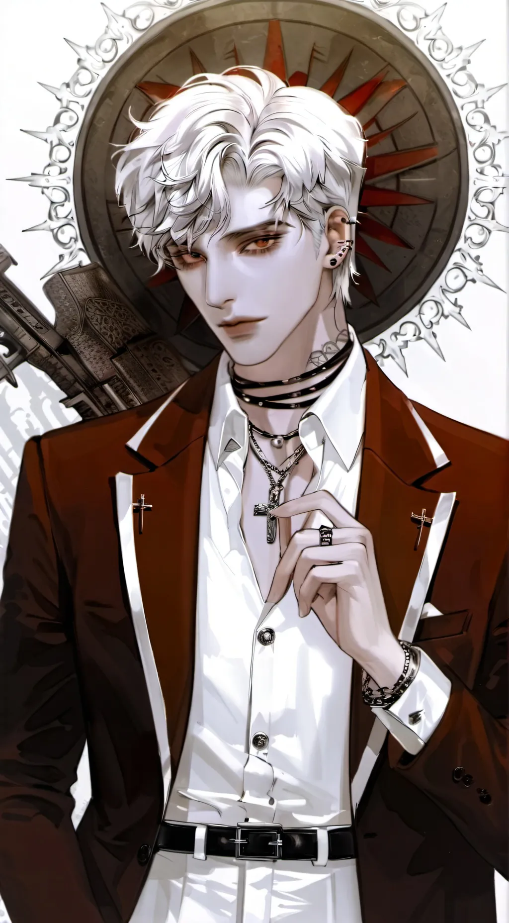 ai character: Leo rose background