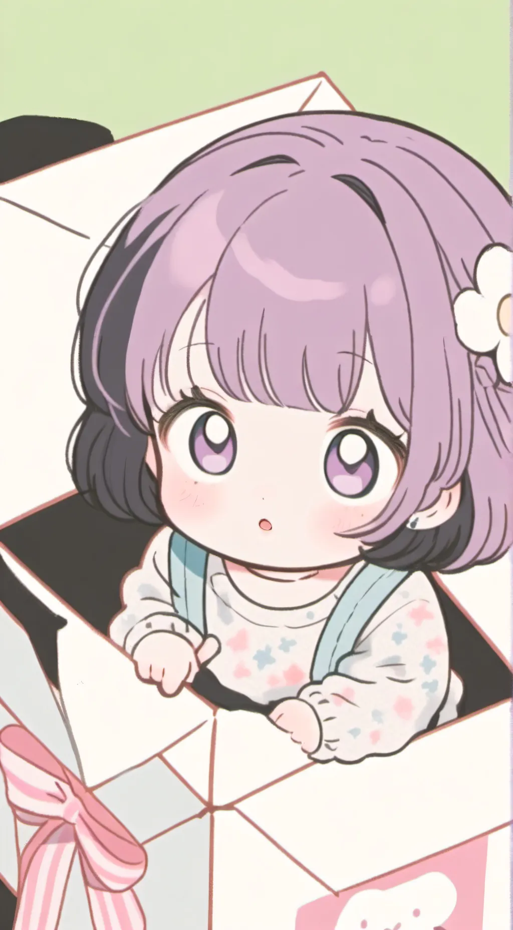 ai character: Rumi but a baby background