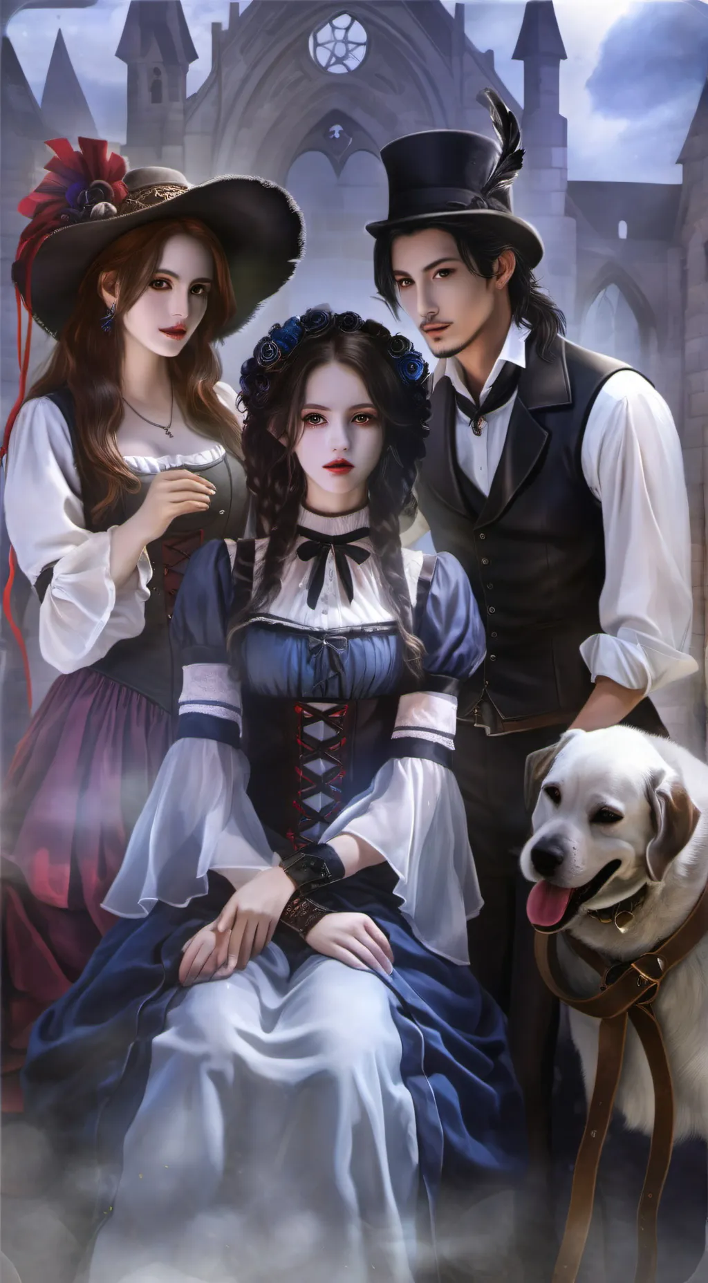 ai character: Hija condesa 🍀💗 background