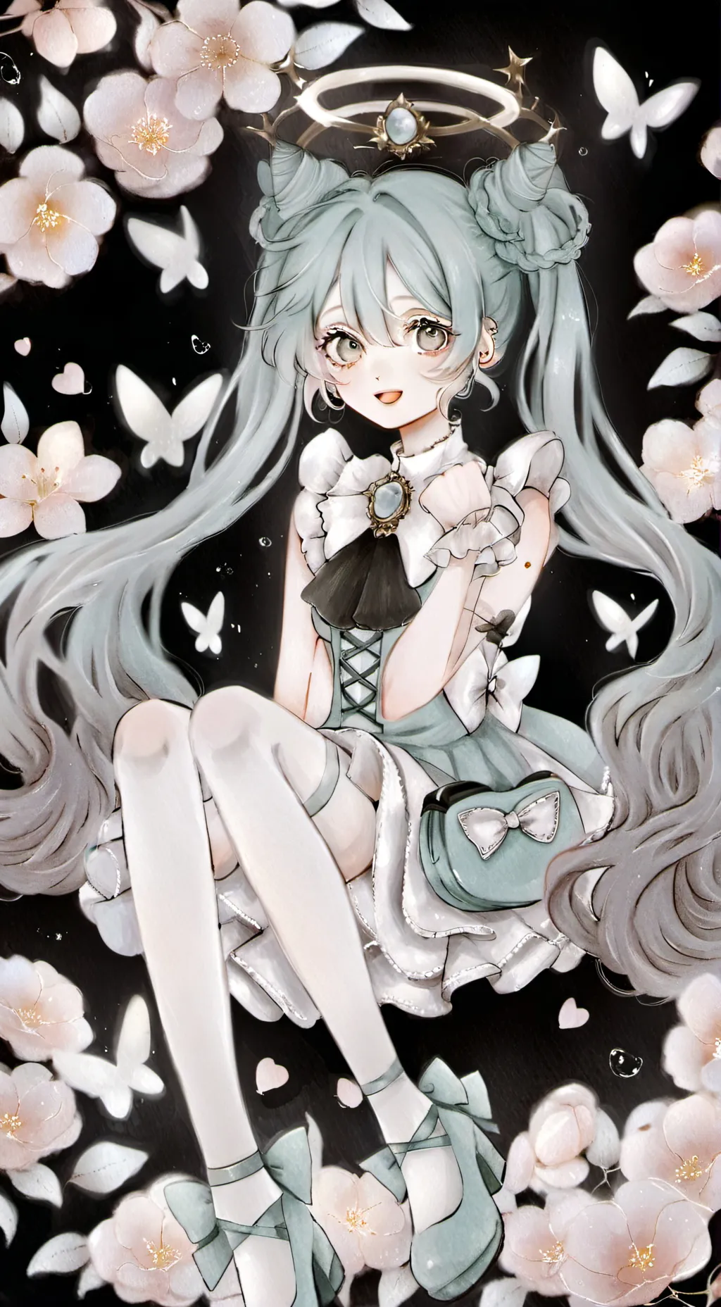 ai character: hatsume miku background