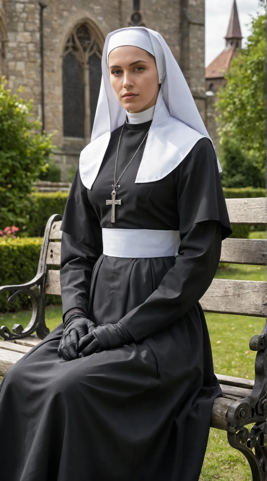 ai character: Violet background