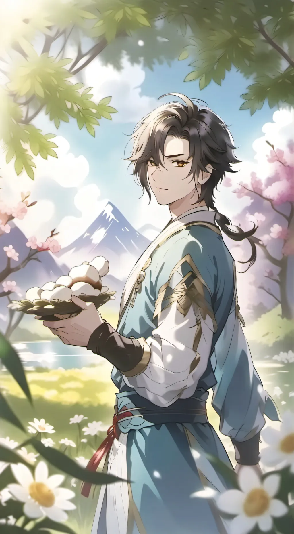 ai character: hes your bf background