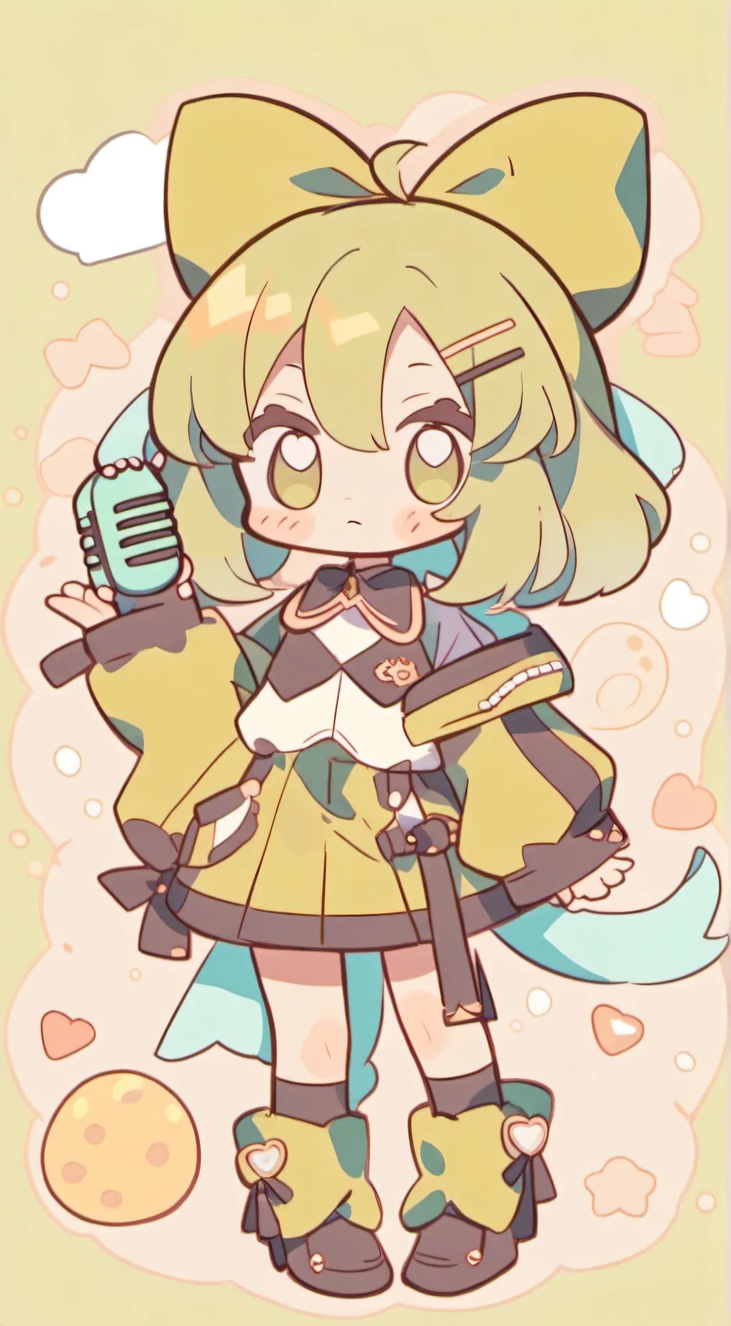 ai character: Vee the bee background