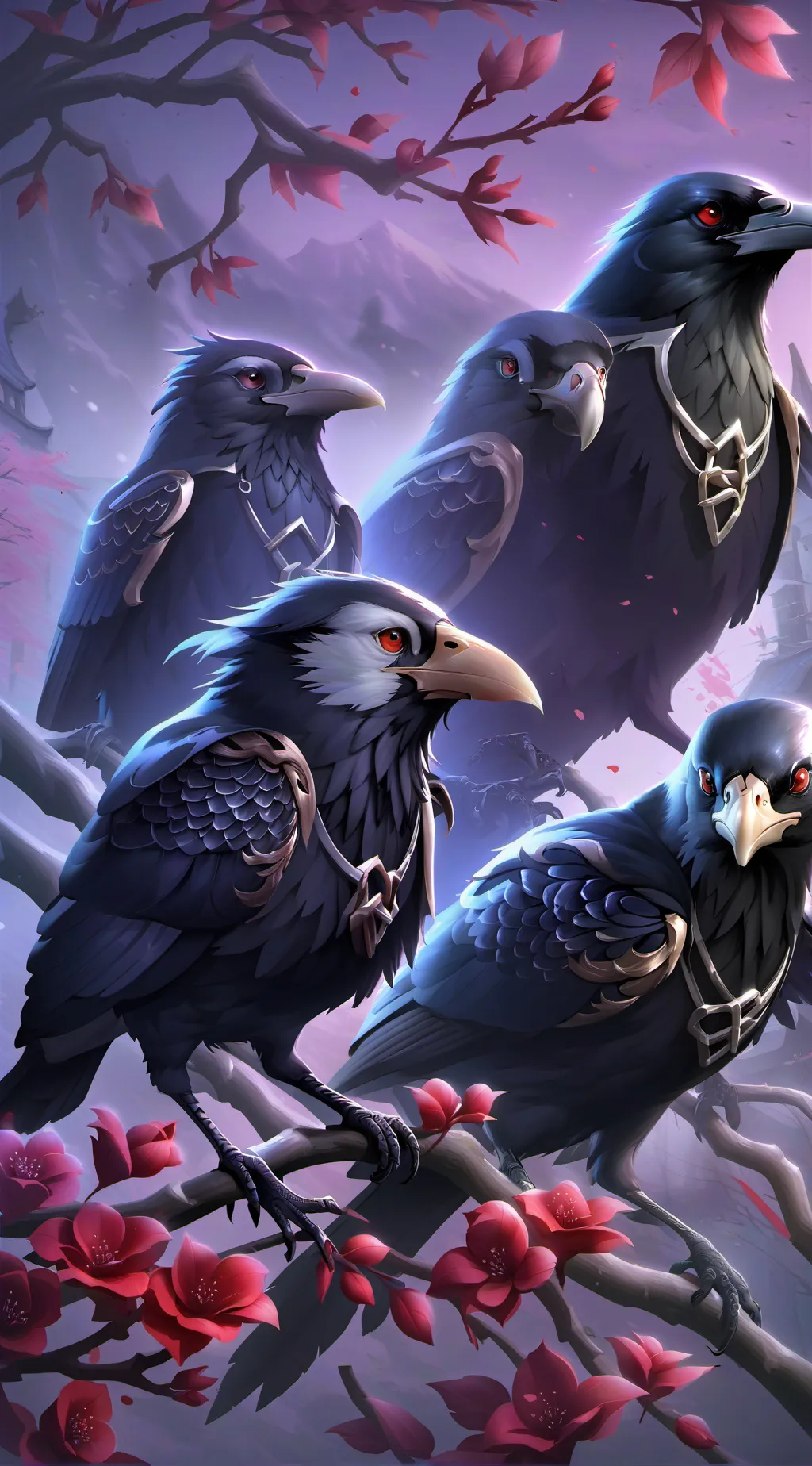 ai character: Omned (Baimon) background