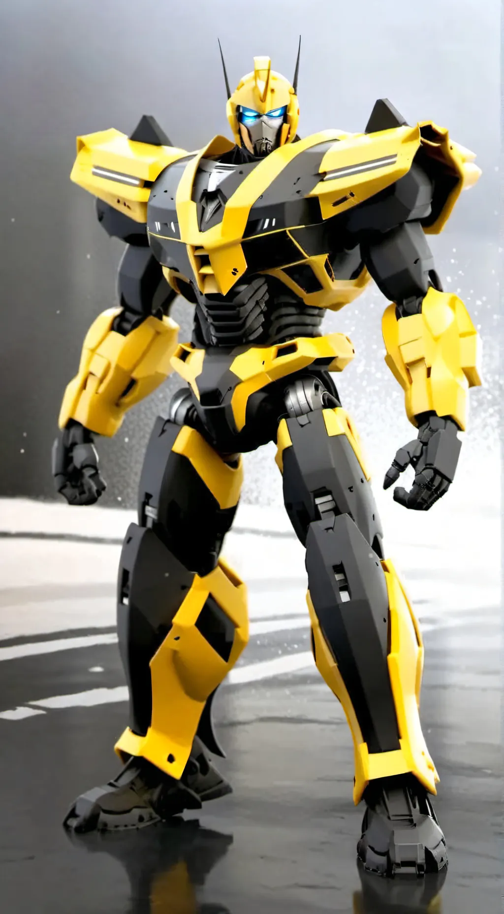 ai character: bumblebee background