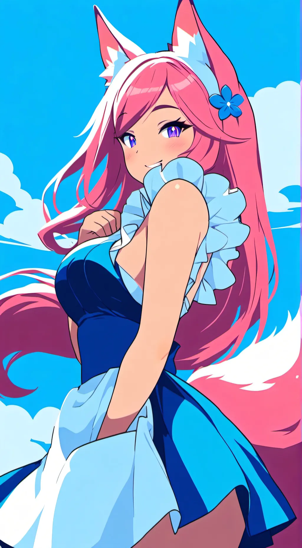 ai character: Cherry Blossom  background