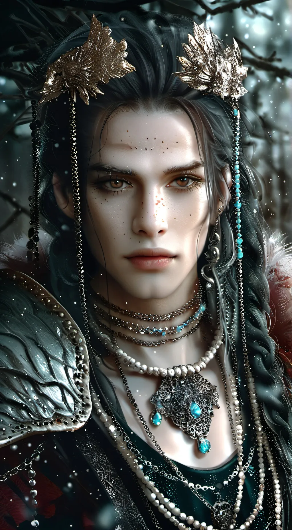 ai character: kucisakian onna background