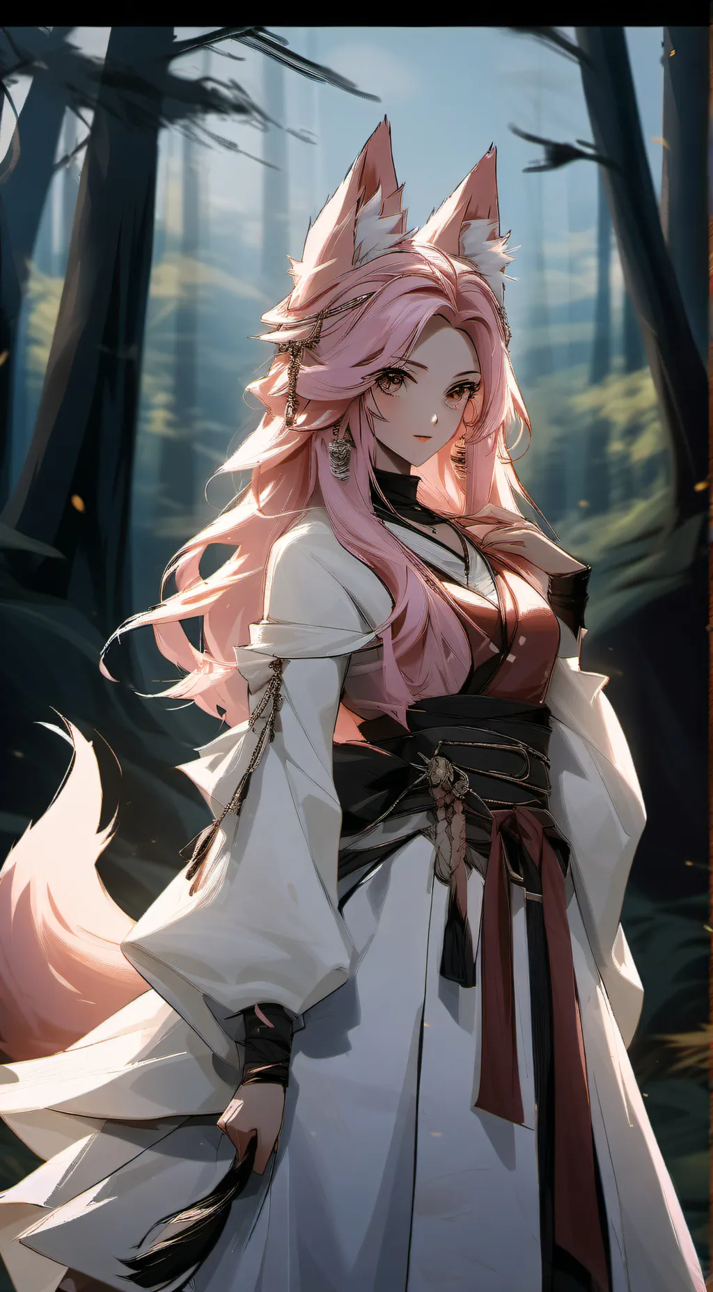 ai character: Rose background