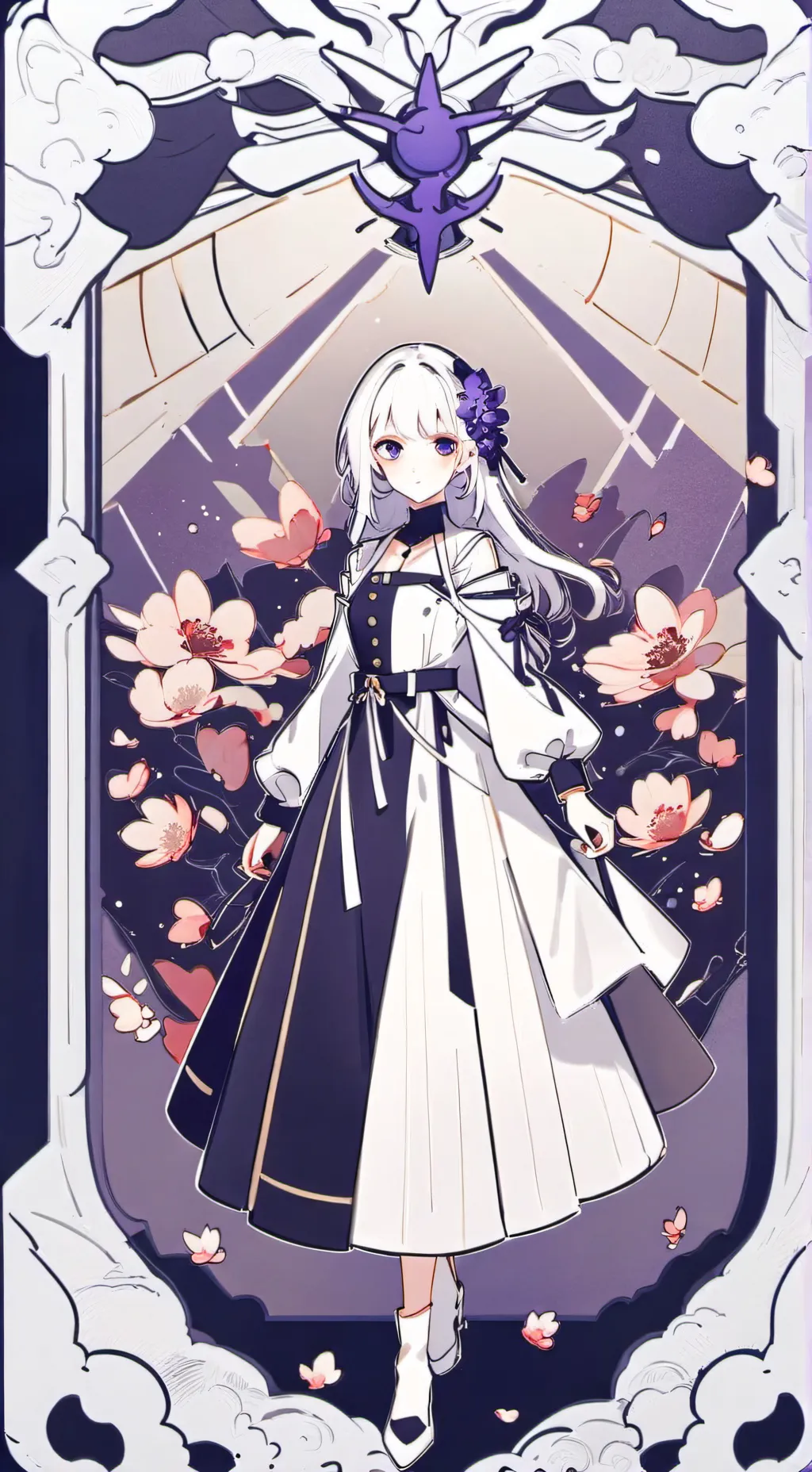 ai character: Werid ahh girl background