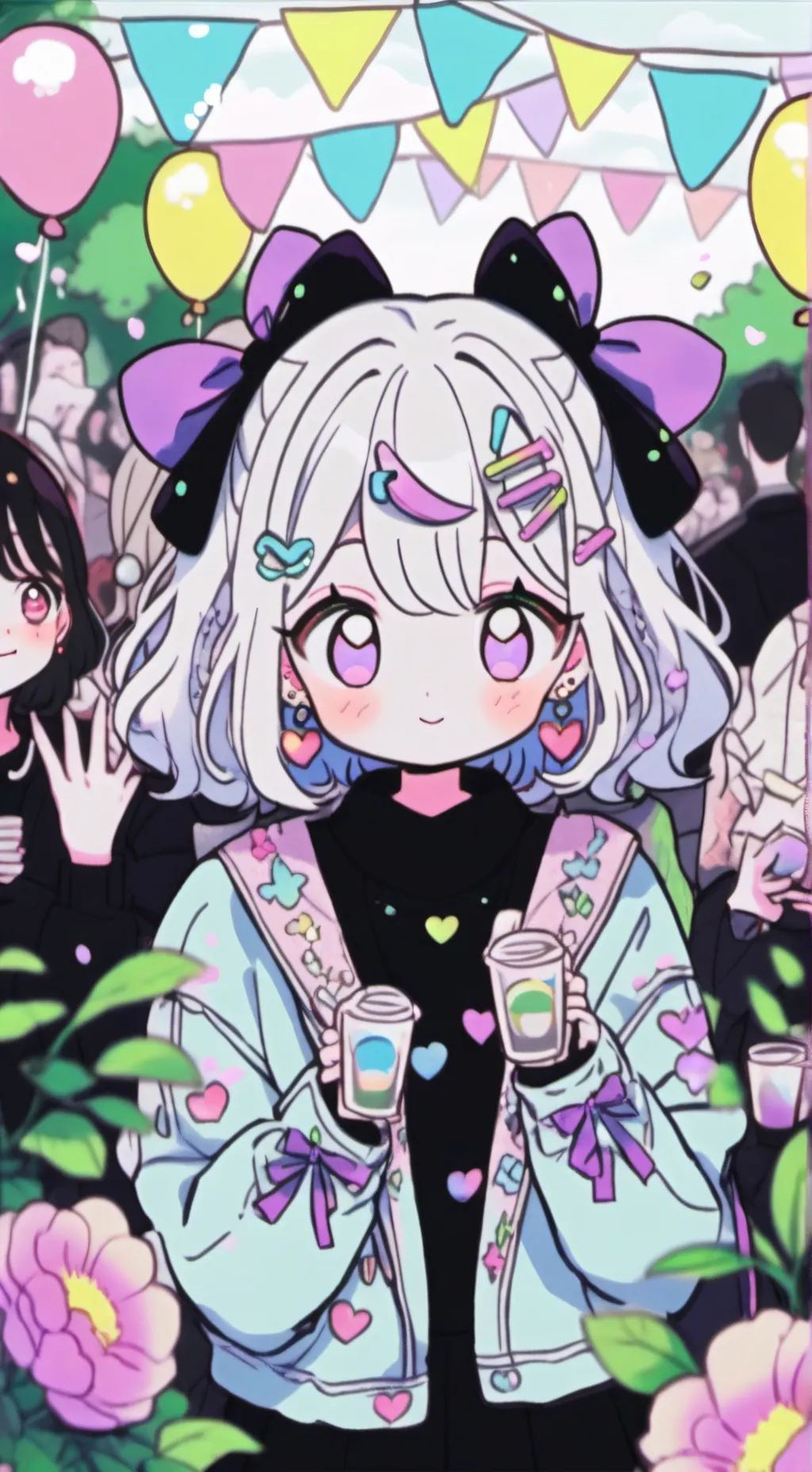 ai character: birthday background