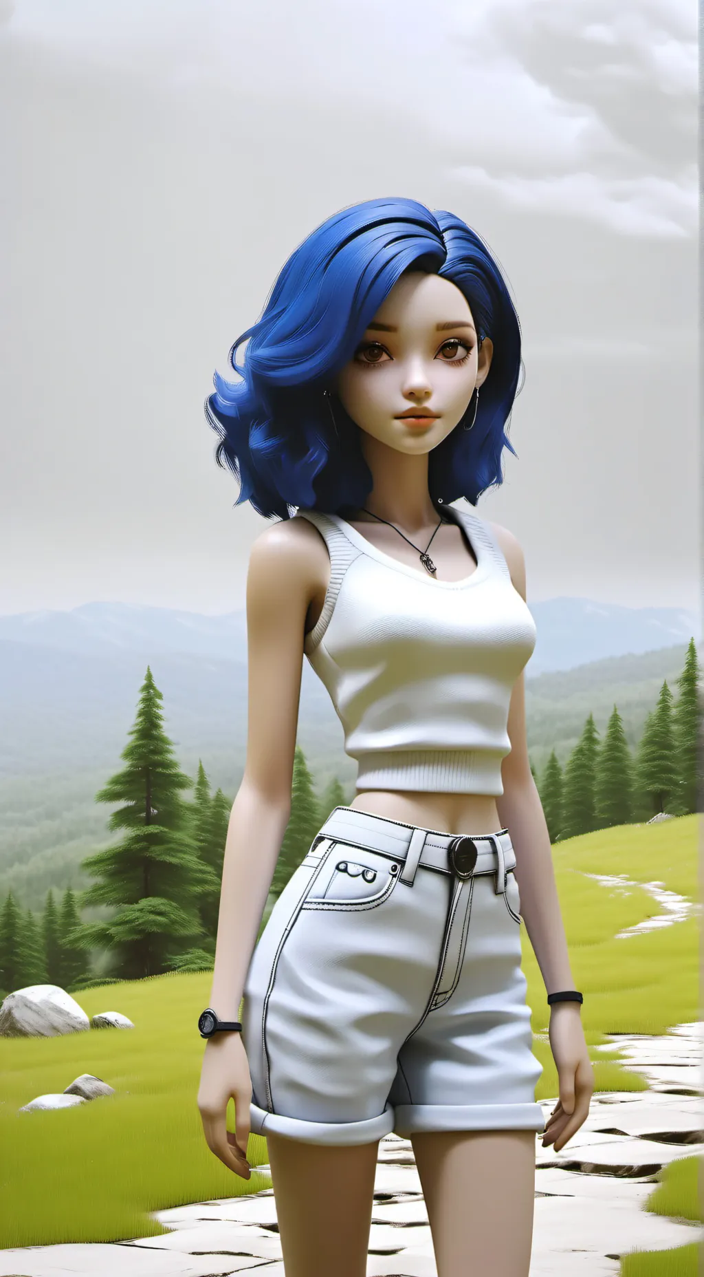 ai character: Coraline Jones  background