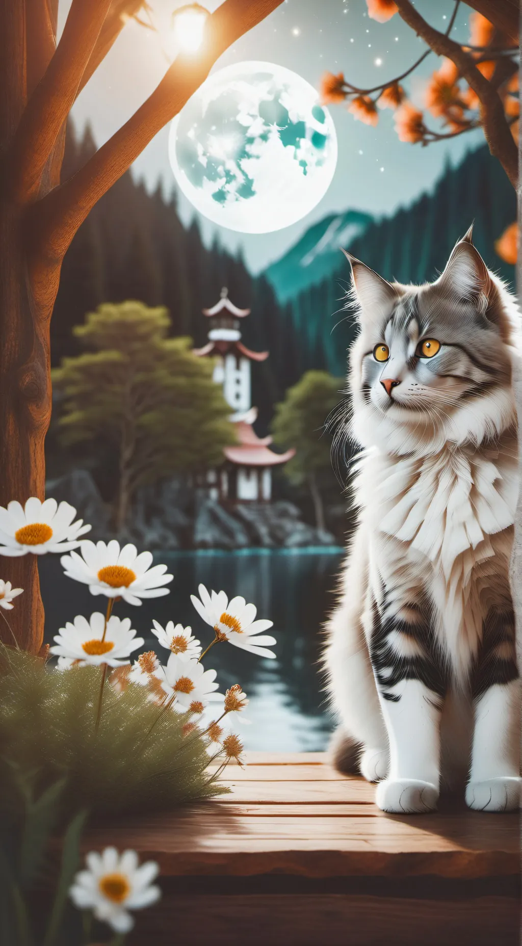 ai character: Demon moment  background