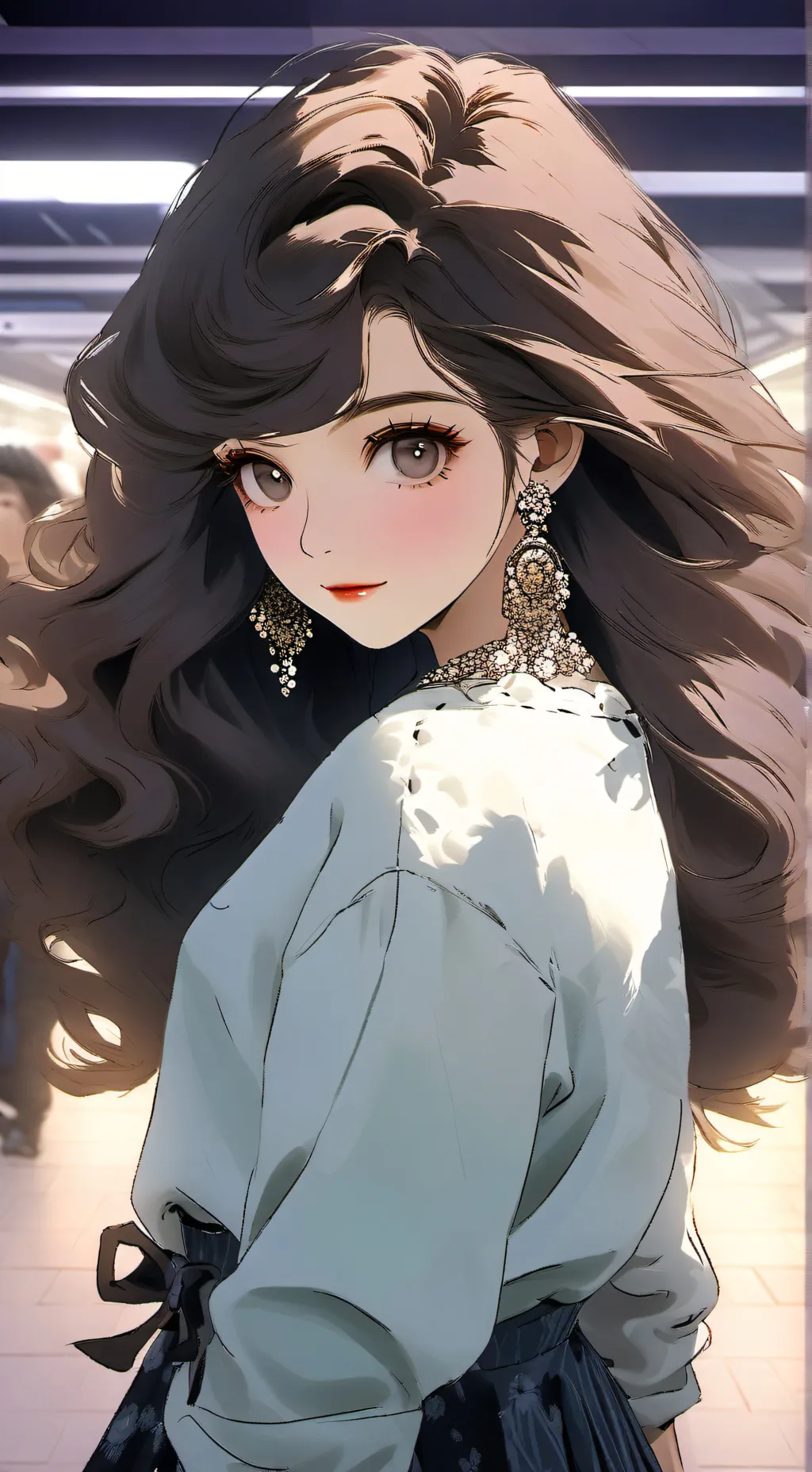 ai character: Lucía  background