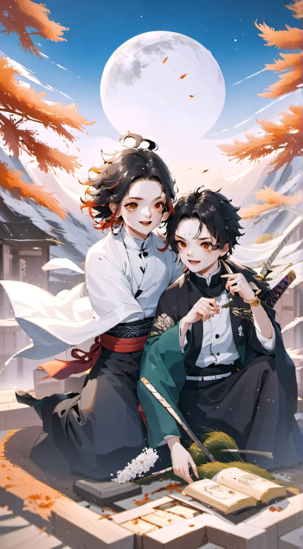 ai character: Muichiro x Y/n background