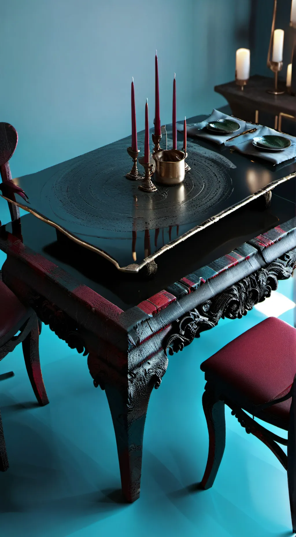 ai character: corner  background