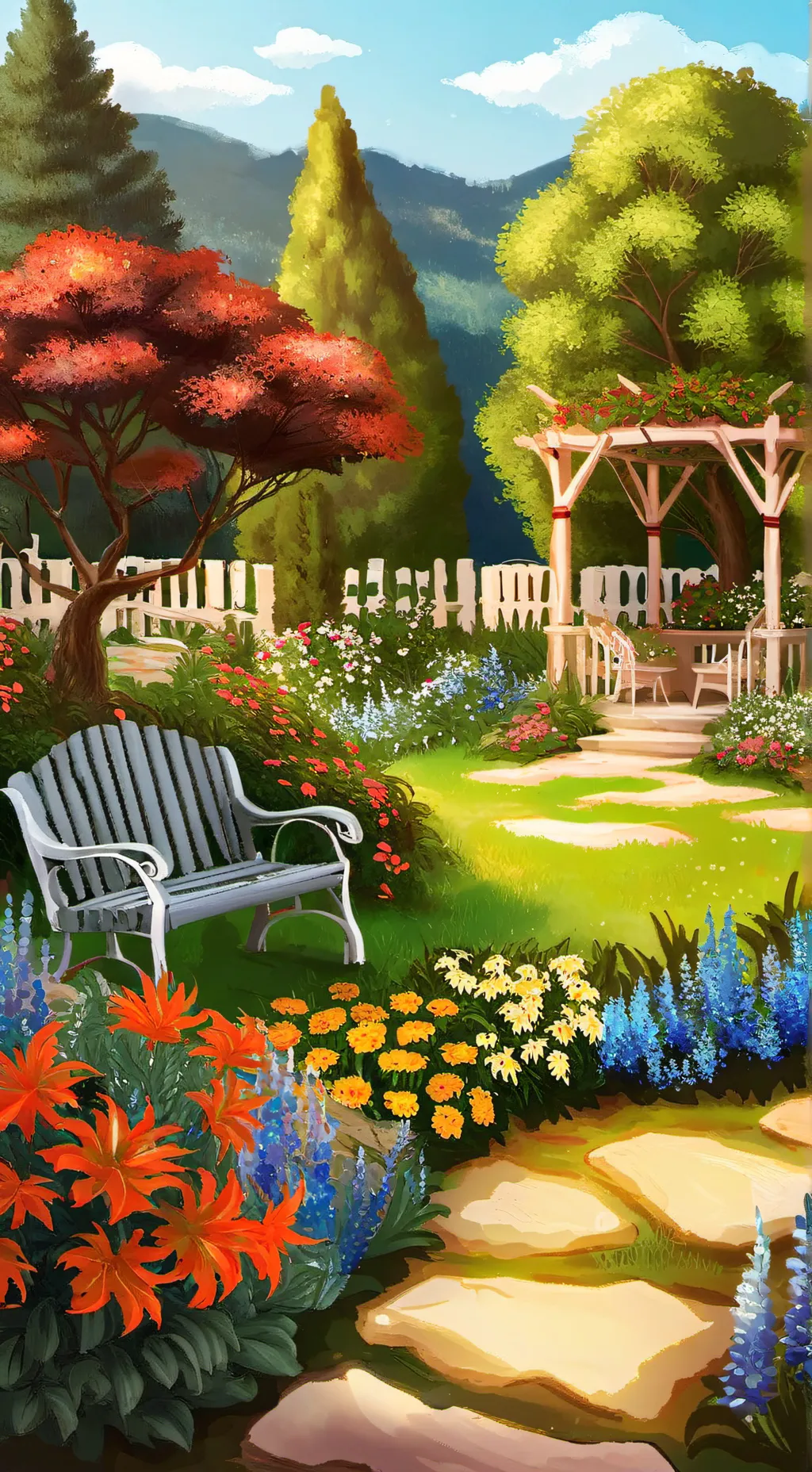 ai character: grow a garden  background