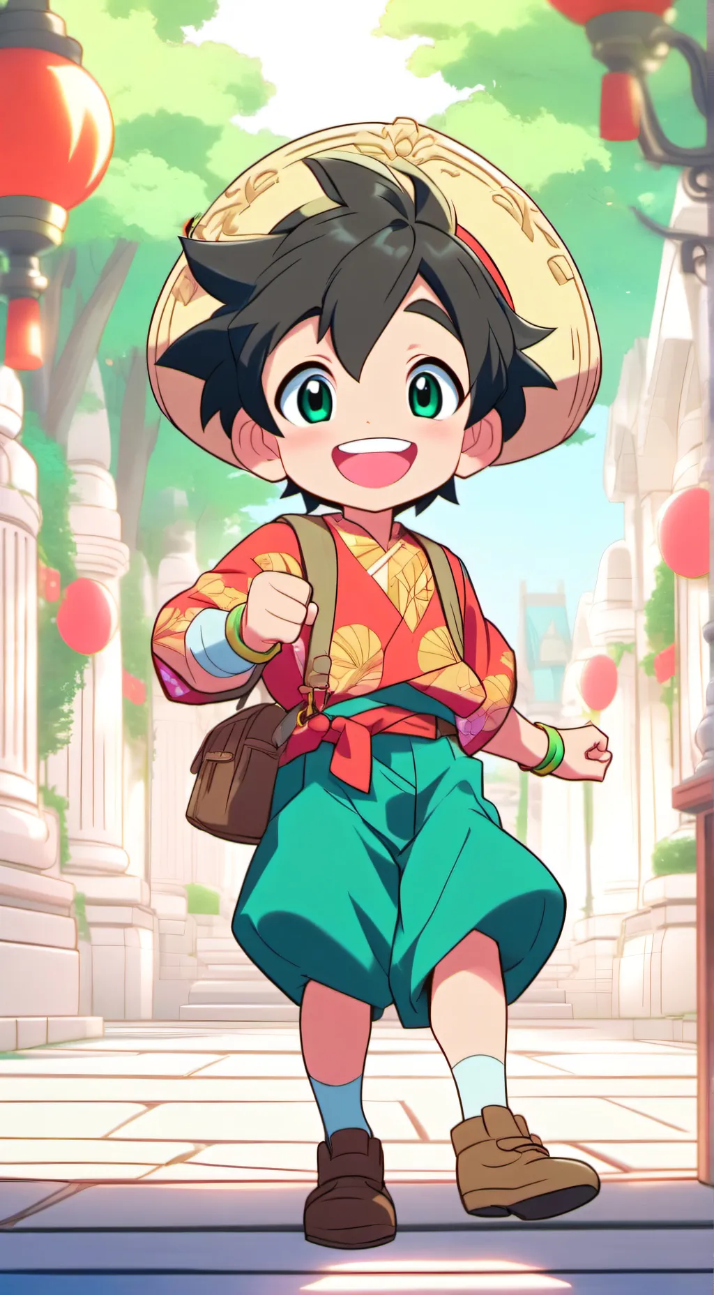 ai character: cringe kid background